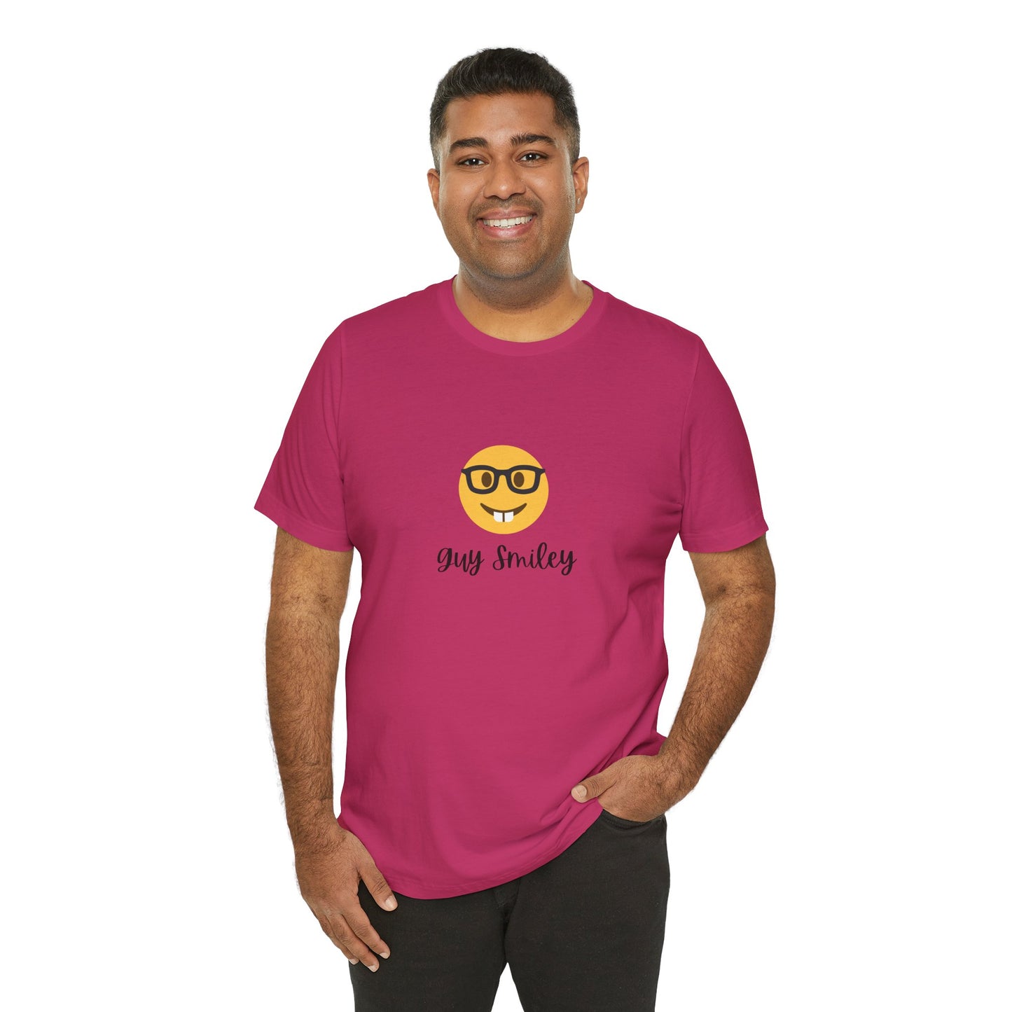 Unisex Jersey Short Sleeve Guy Smiley T-Shirt