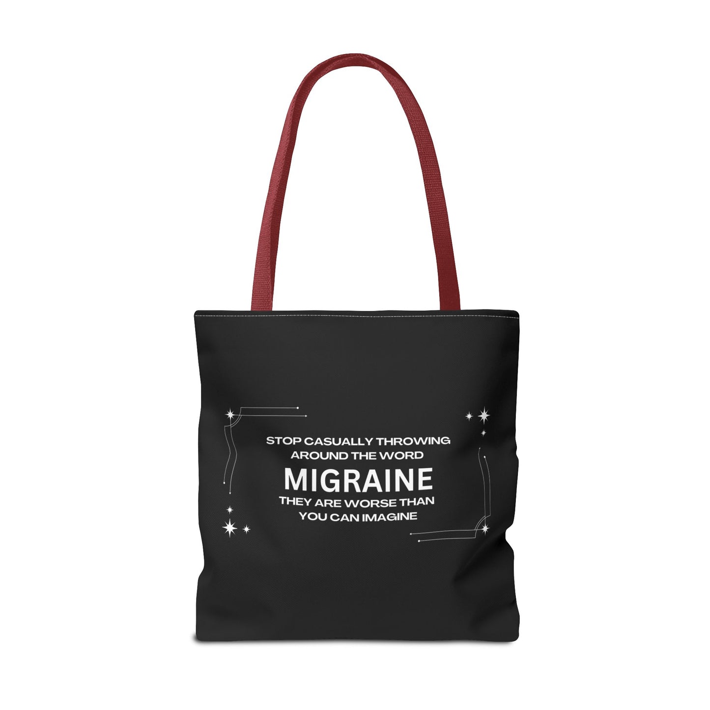 Unisex Migraine Day Invisible Illness Warrior Tote Bag