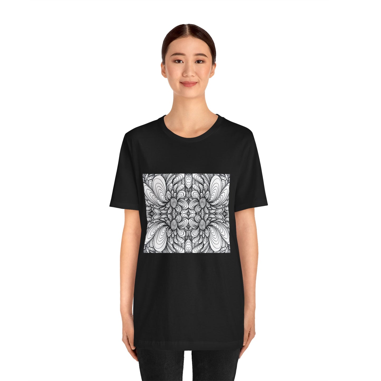 Unisex Original Line Art T-Shirt -Blooms