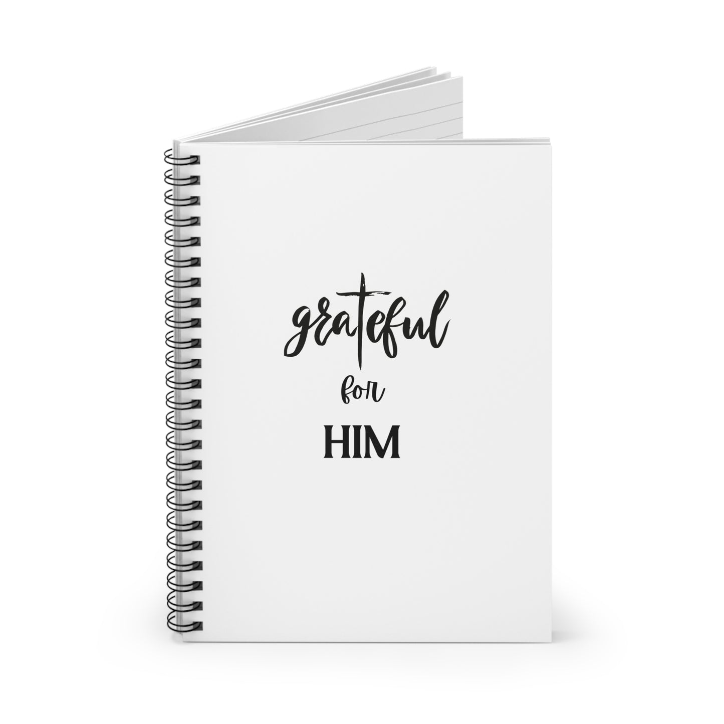 Spiral Notebook - Ruled Line, graTeful for HIM, Sermon Notes Notebook, EDC 118 pages