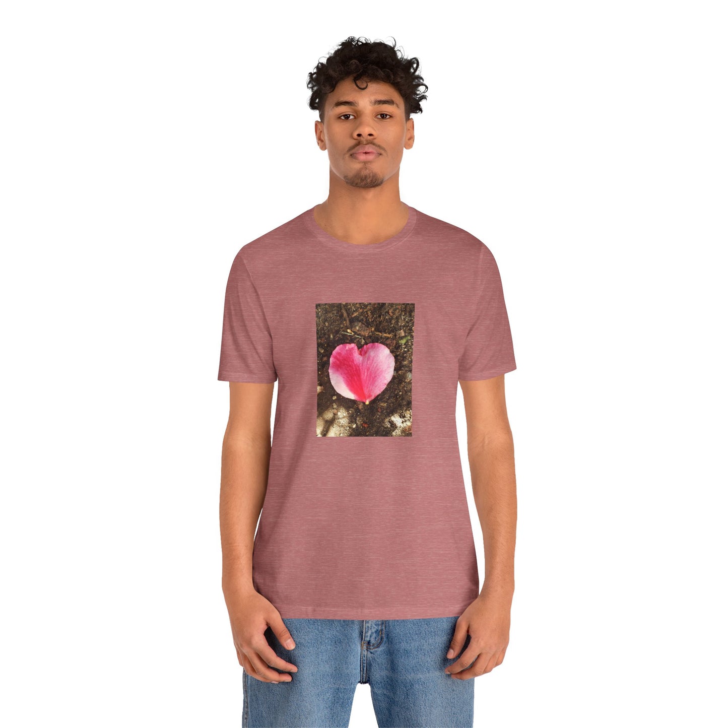 Unisex Jersey Short Sleeve Double Delight Rose Petal T-Shirt