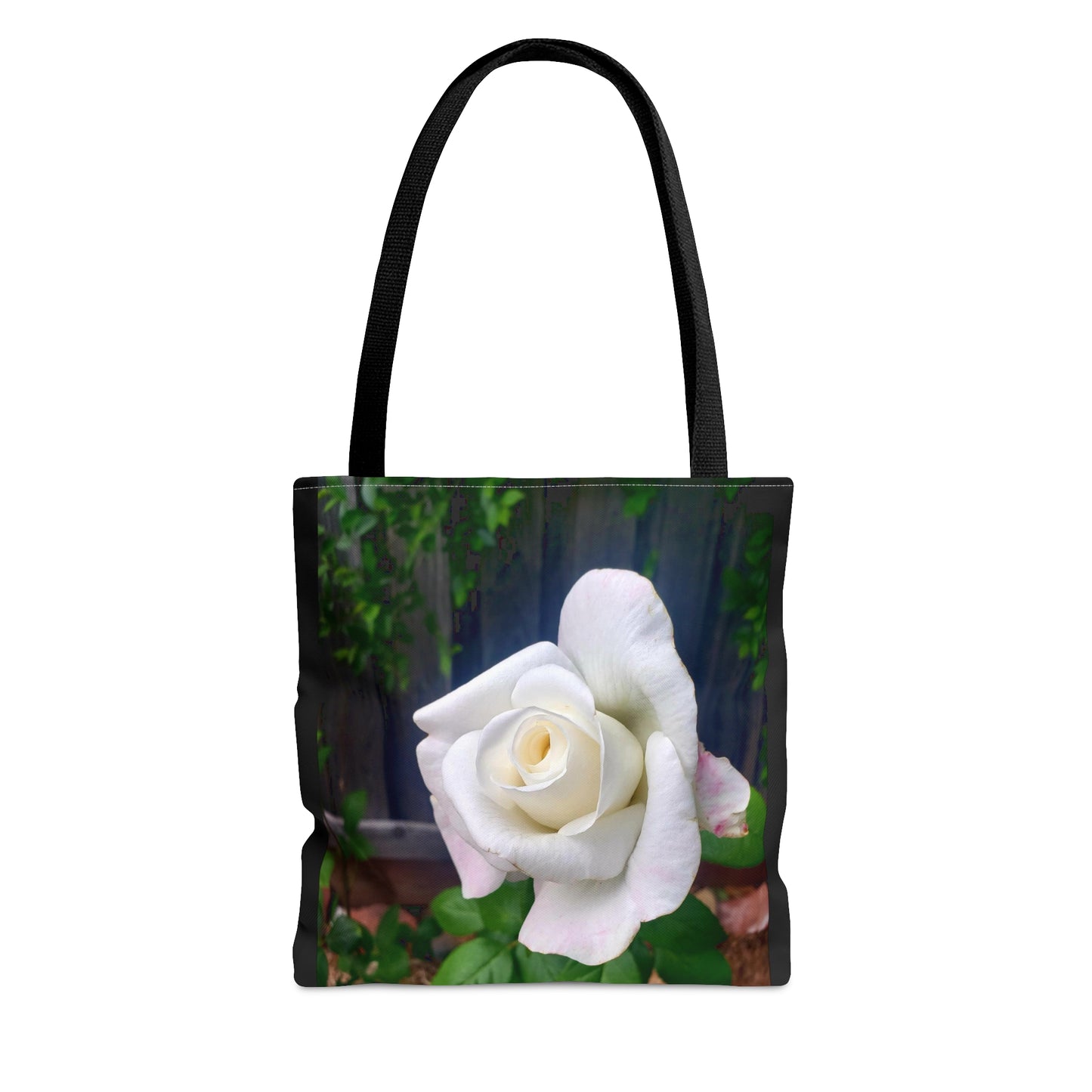 Unisex Sugar Moon Hybrid Tea White Rose Tote Bag