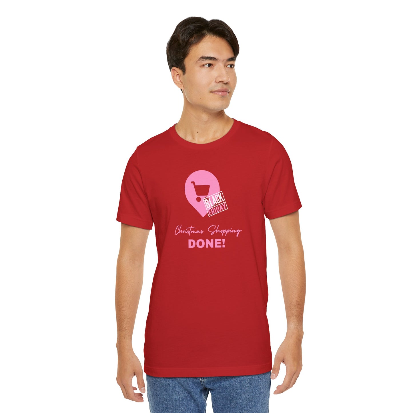 Unisex Jersey Short Sleeve Black Friday Christmas Shopping T-Shirt