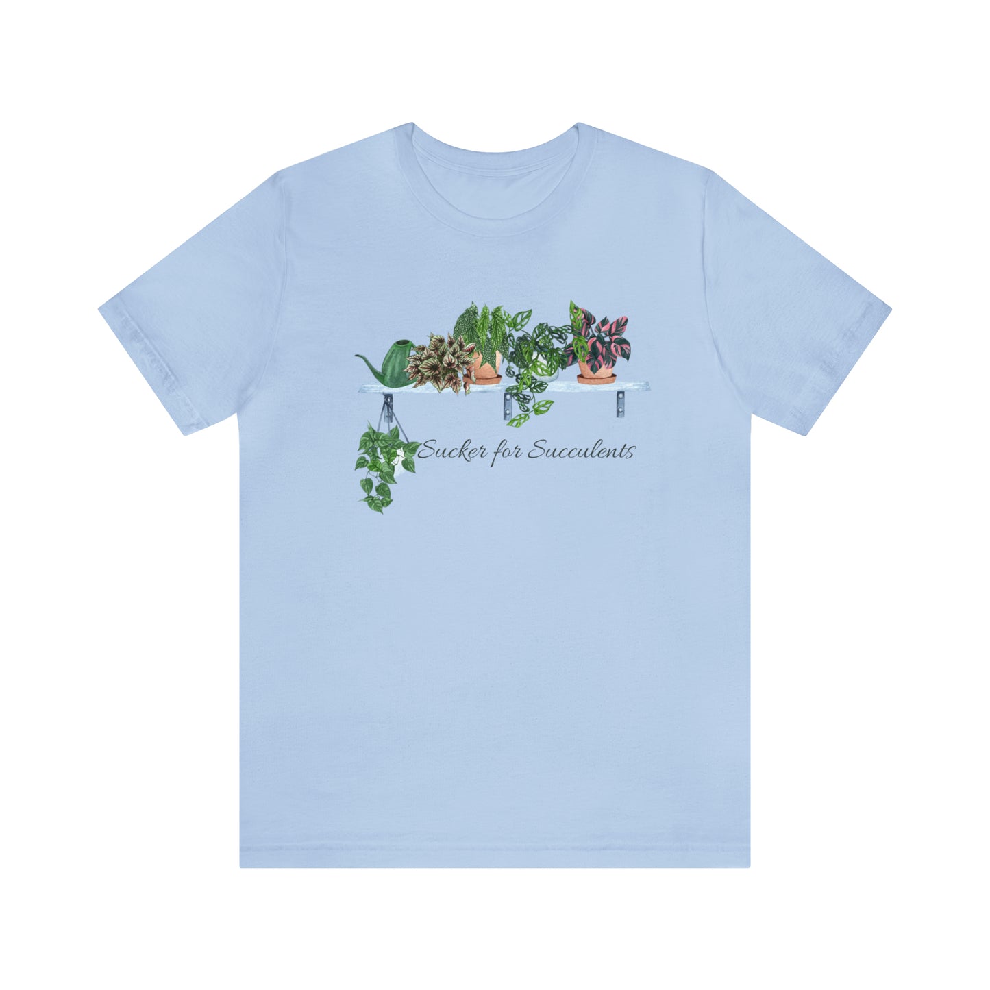 Unisex Gardening Themed T-Shirt Sucker for Succulents