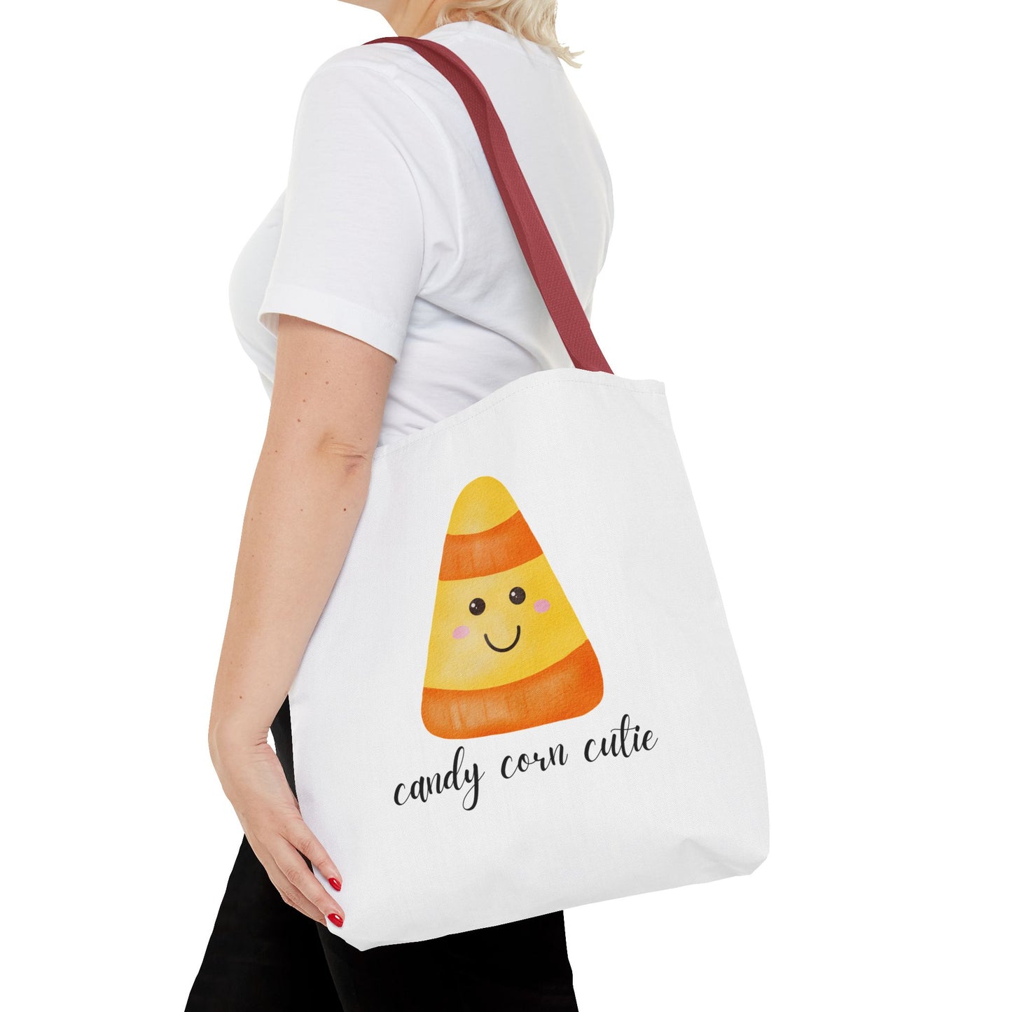 Cute Candy Corn Halloween Spooky Season Tote Trick or Treating Candy Fall Themed Reusable Lunch Bag