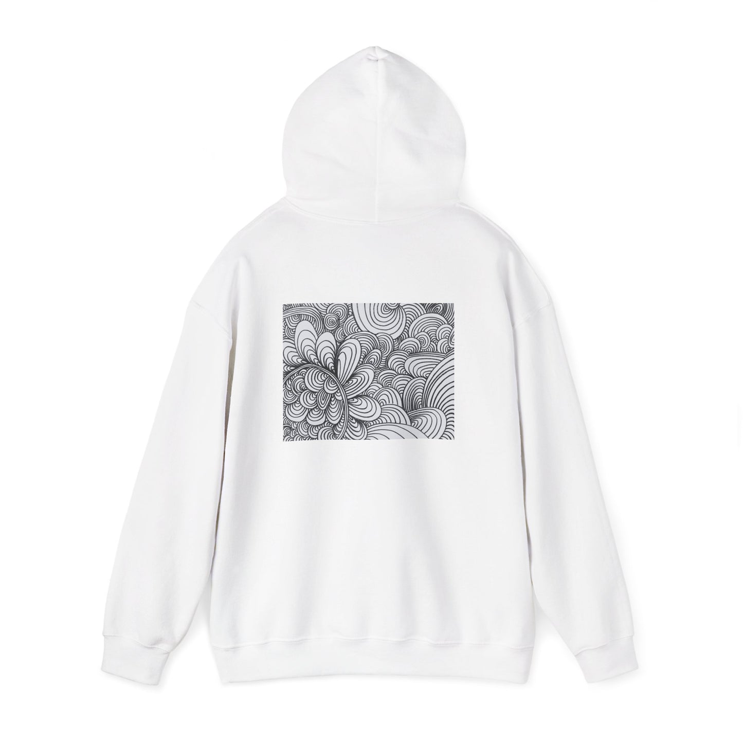 Unisex Heavy Blend™ Original Art Hooded Sweatshirt - Apricots Noir Mirage