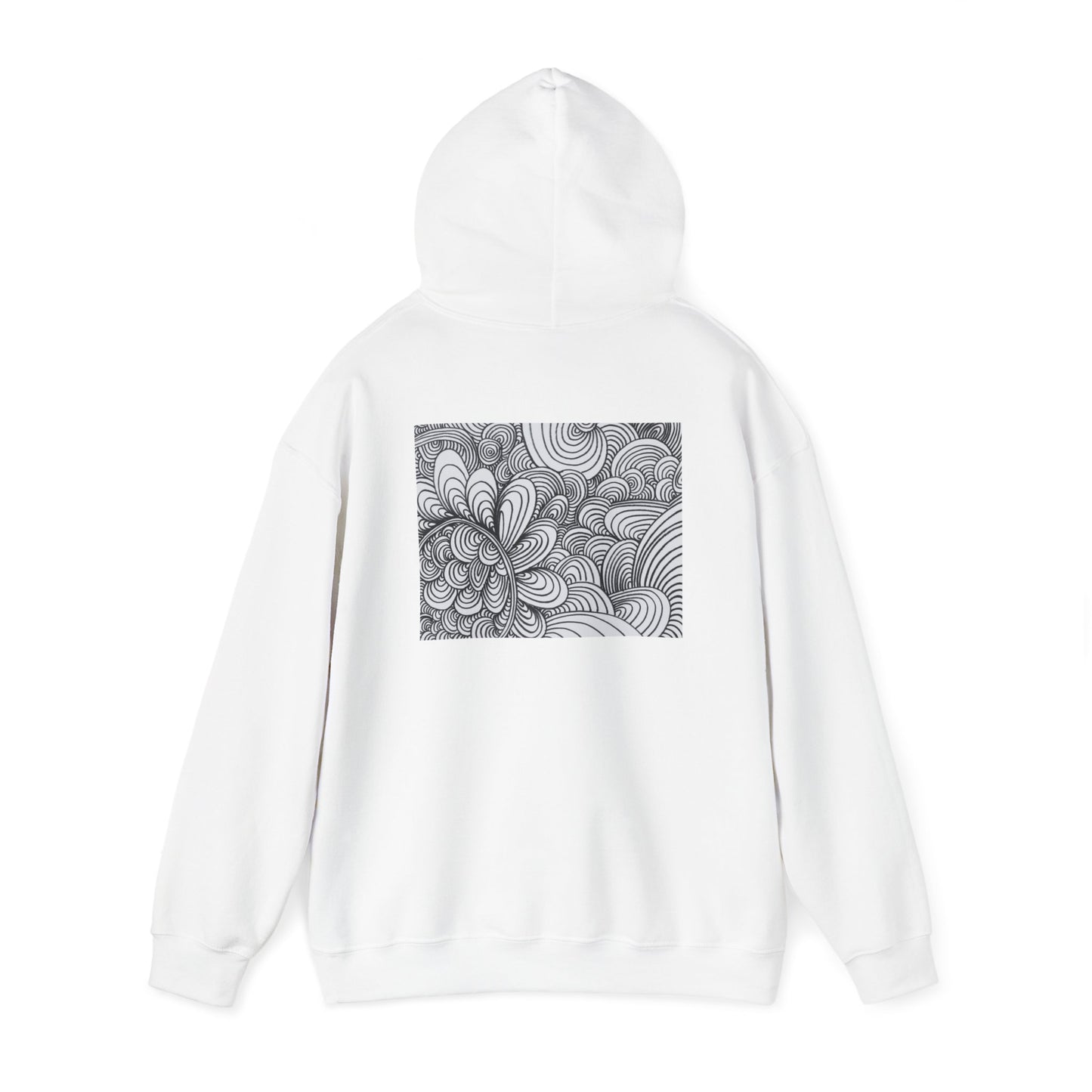 Unisex Heavy Blend™ Original Art Hooded Sweatshirt - Apricots Noir Mirage