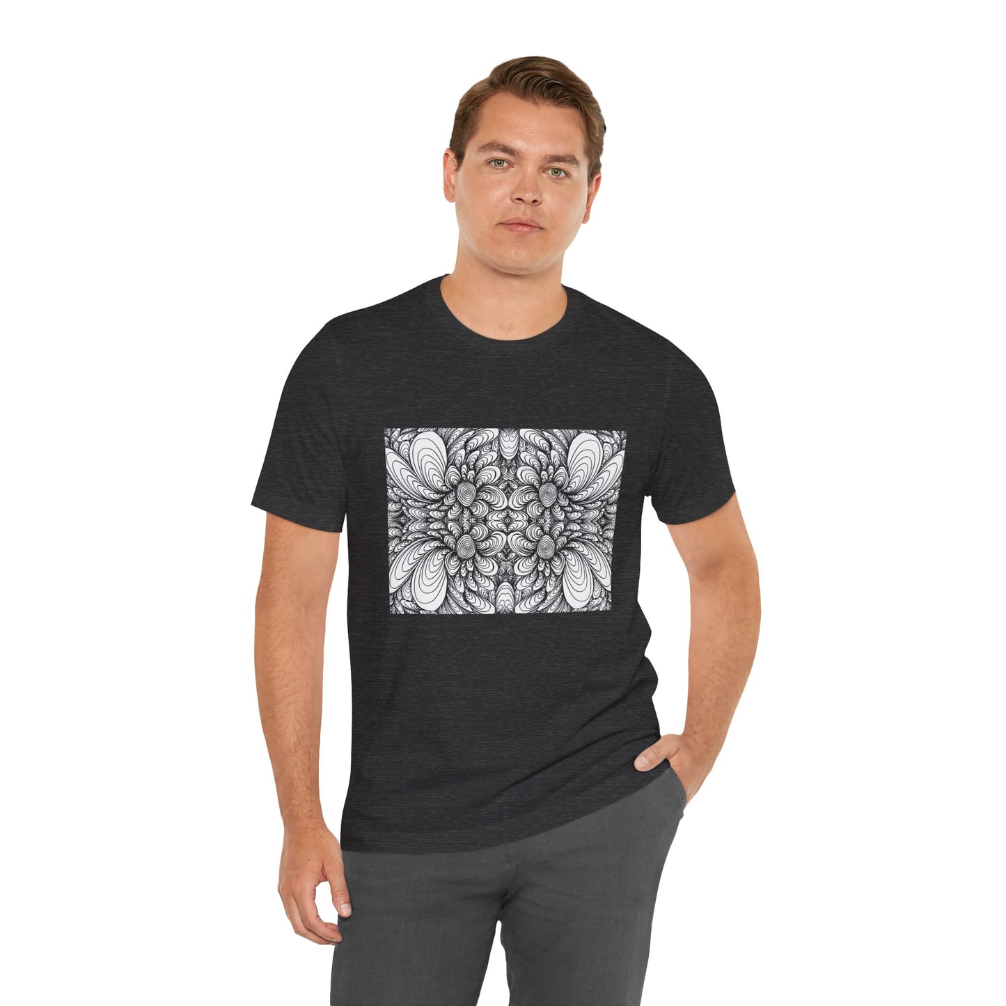 Unisex Original Line Art T-Shirt -Blooms