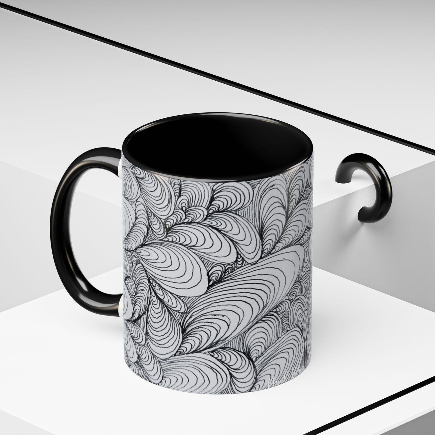 11oz/15oz Original Rough Line Art Coffee Mug