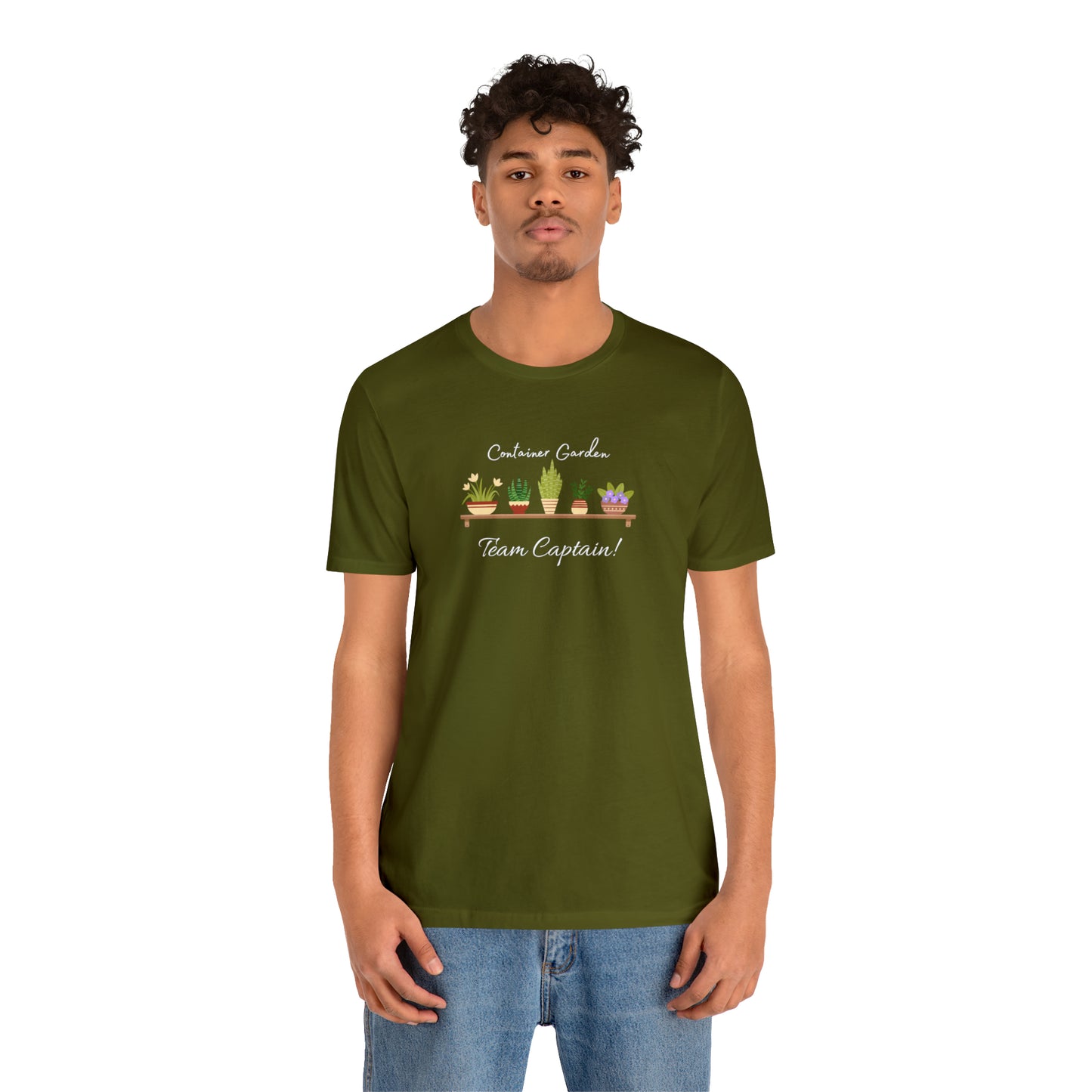 Unisex Garden Themed Container Garden Team Captain Gardening T-Shirt