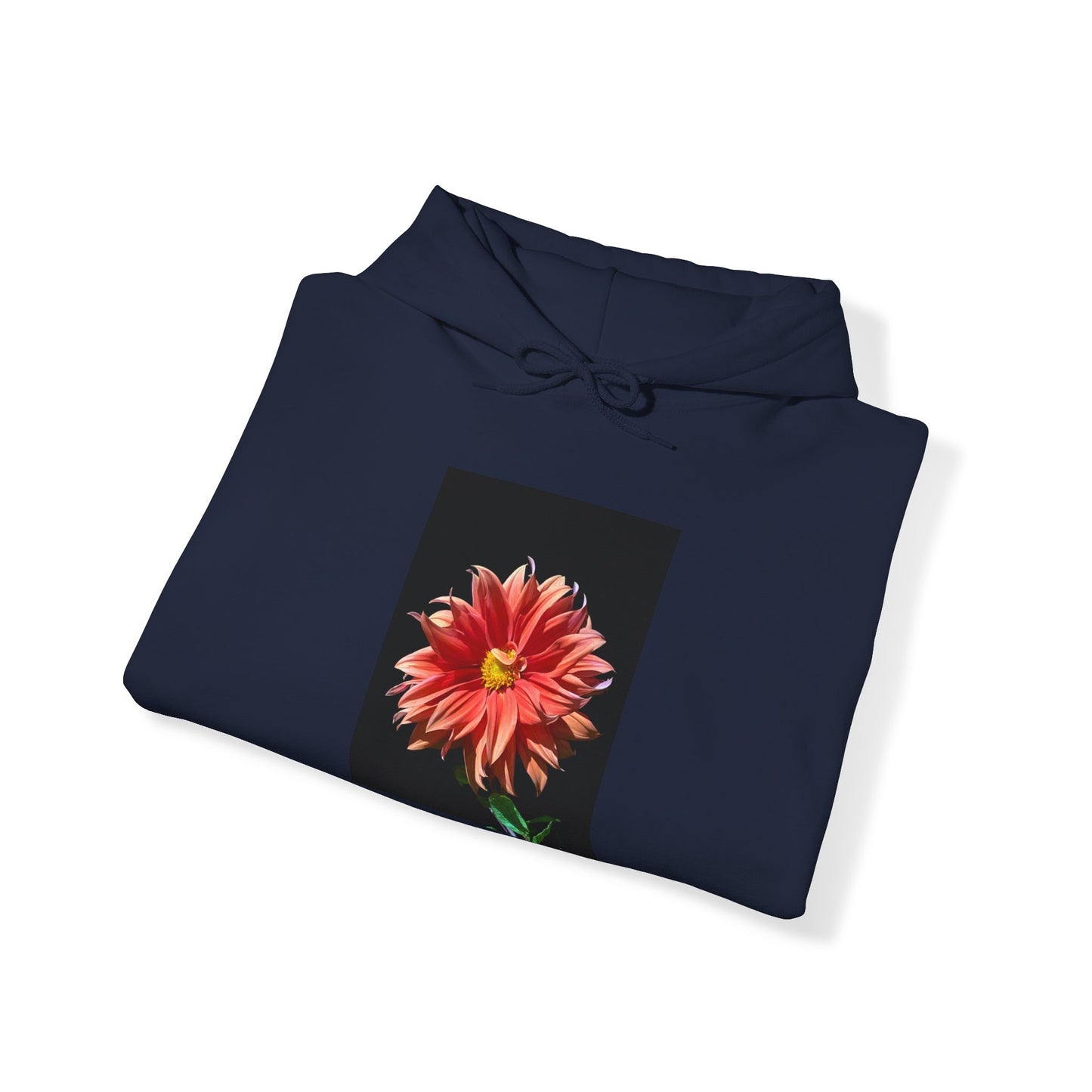 Unisex Heavy Blend™  Dahlia Flower Hooded Sweatshirt