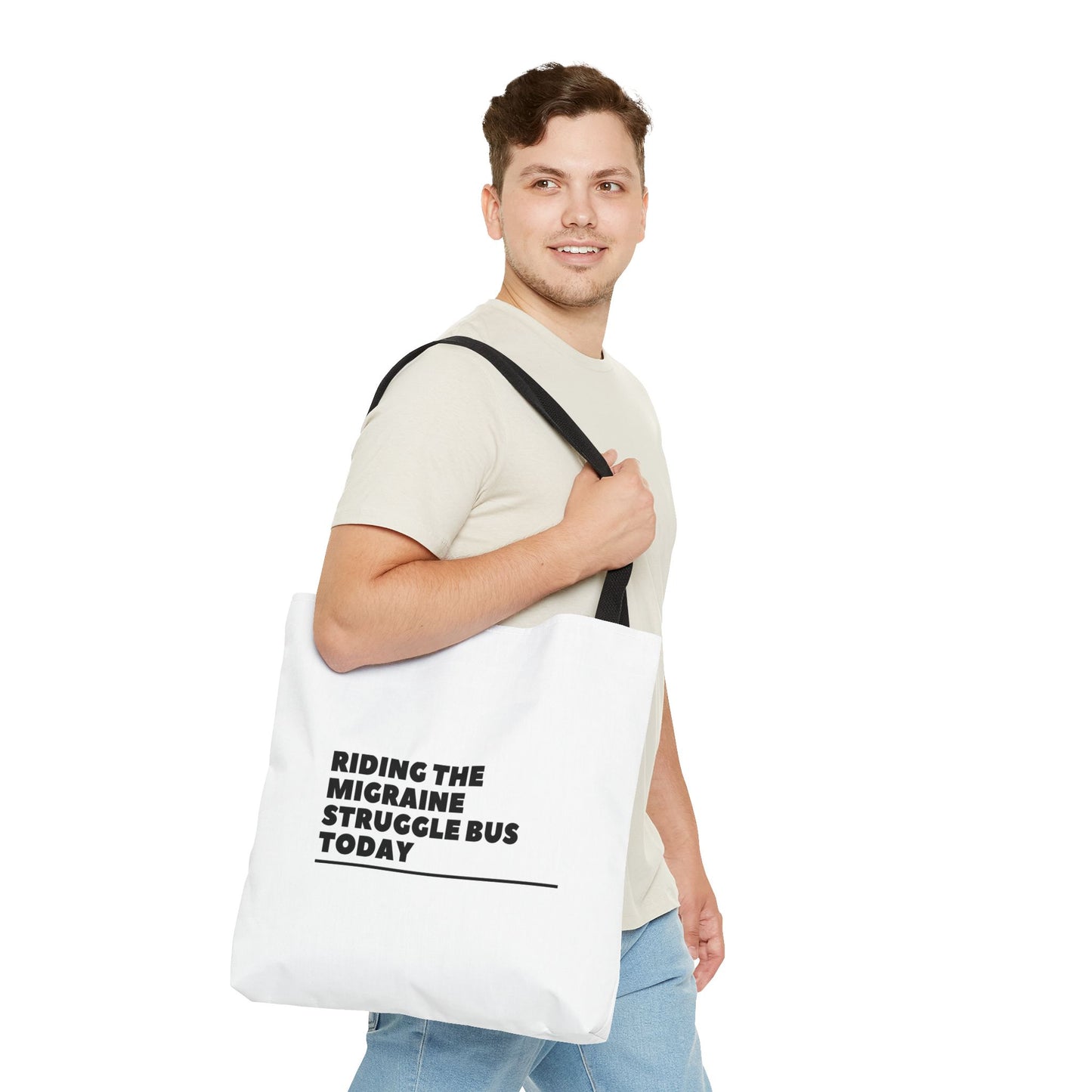 Unisex Migraine Day Invisible Illness Warrior Tote Bag