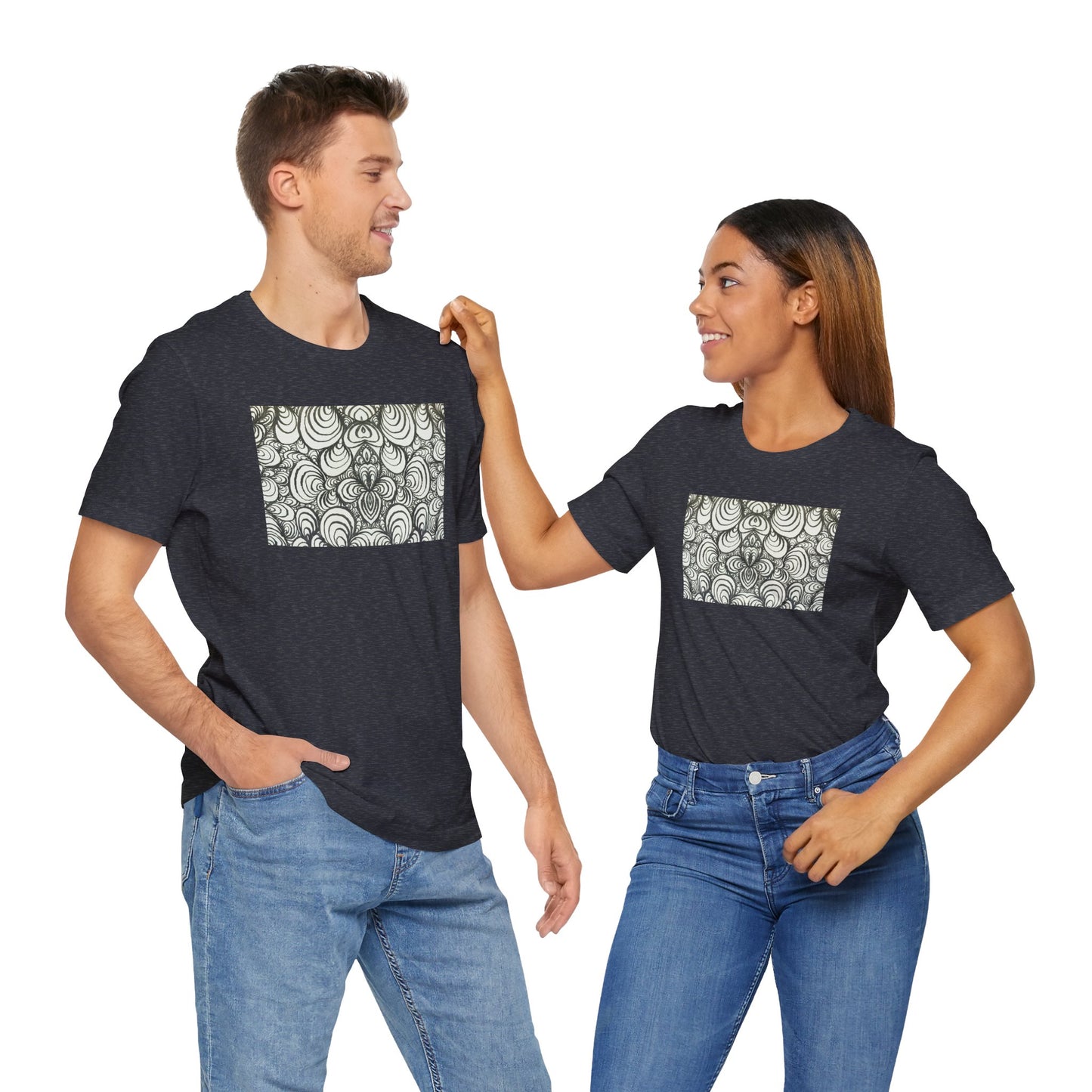 Unisex Original Line Art T-Shirt - Puzzle Panels 1