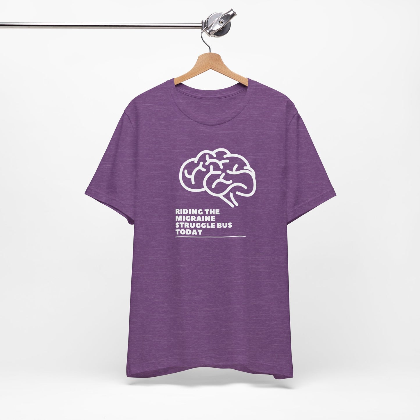 Unisex Migraine Day Invisible Illness Warrior Riding The Struggle Bus Tshirt