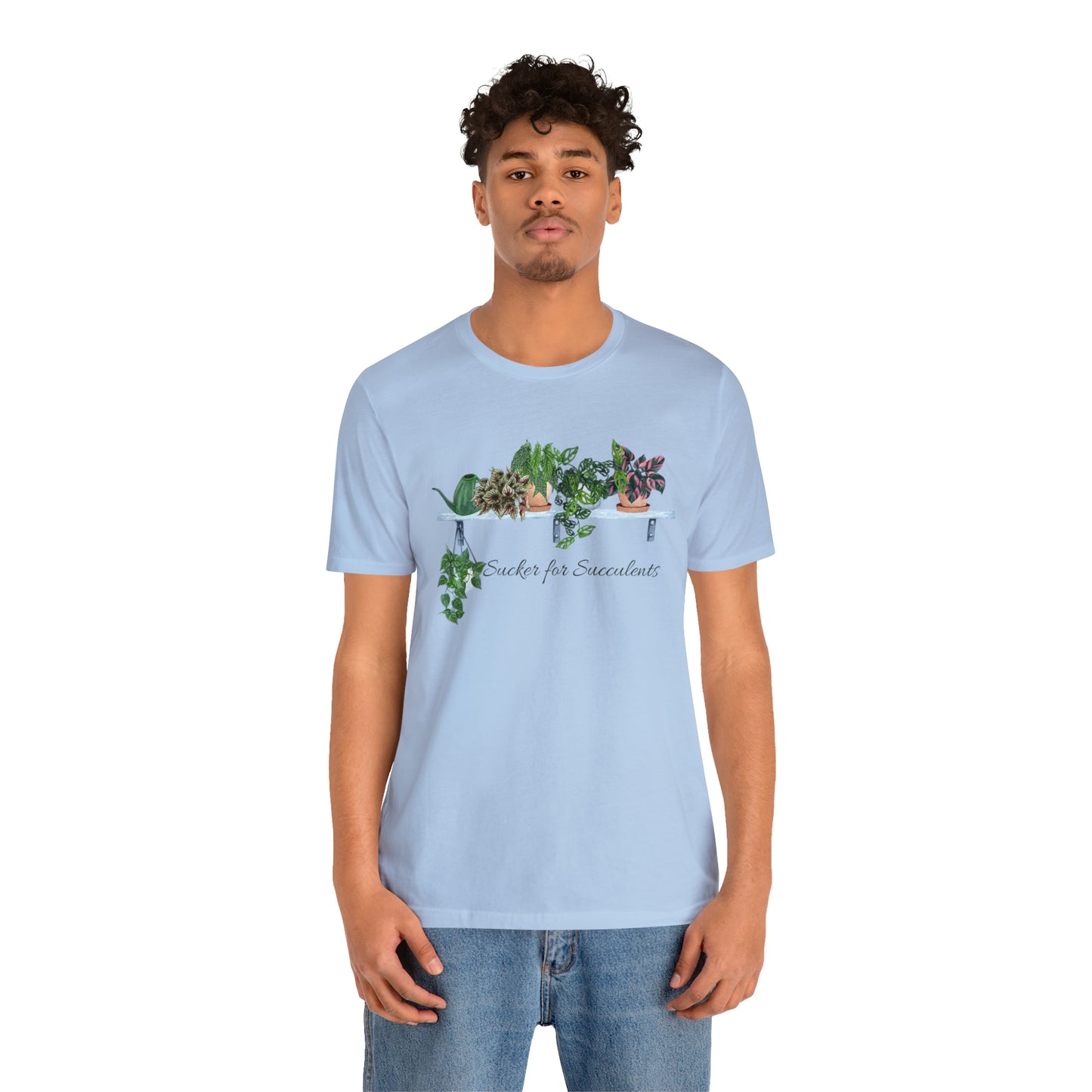 Unisex Gardening Themed T-Shirt Sucker for Succulents