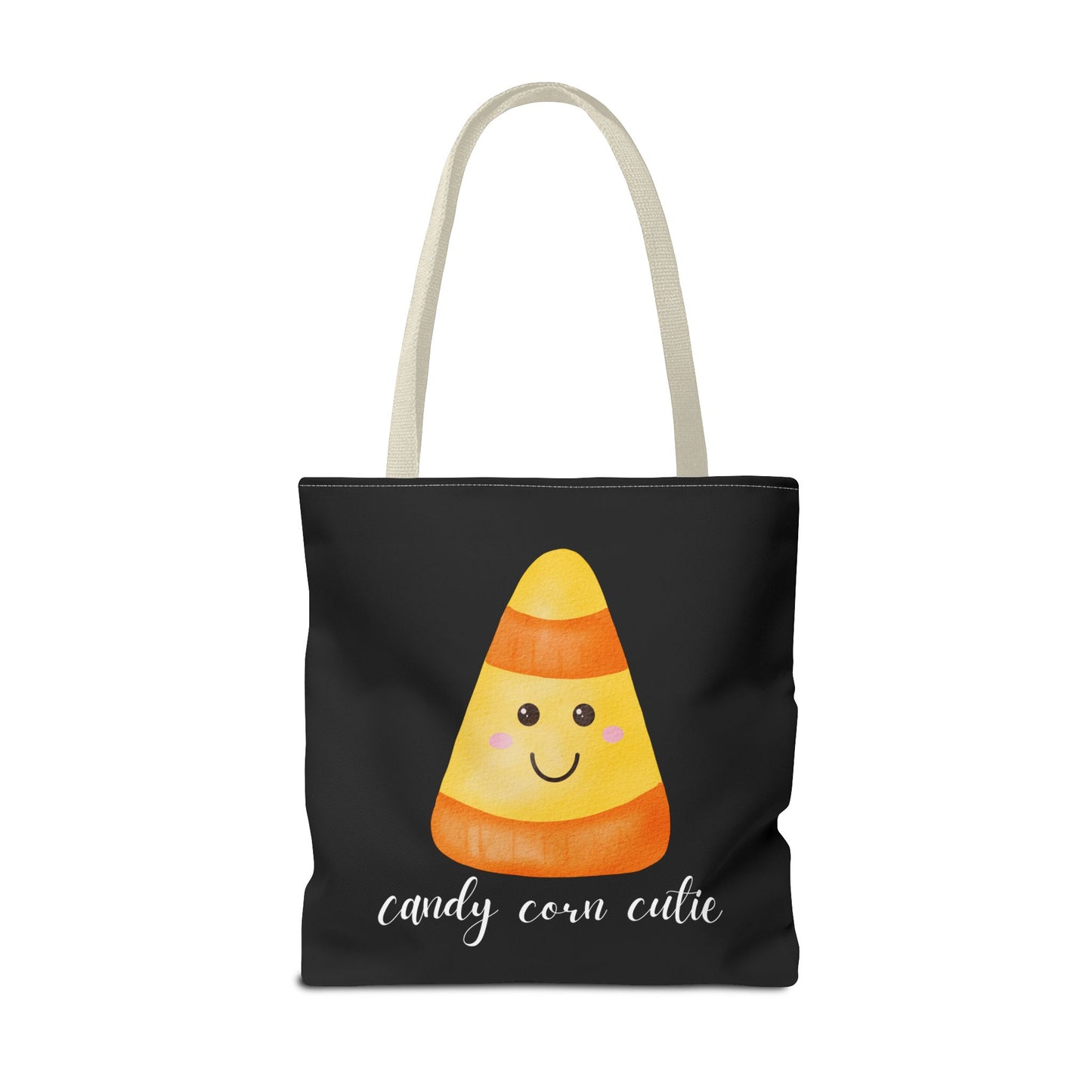 Cute Candy Corn Halloween Tote Bag Spooky Season Tote Trick or Treating Candy Bag Fall Themed Reusable Lunch Tote