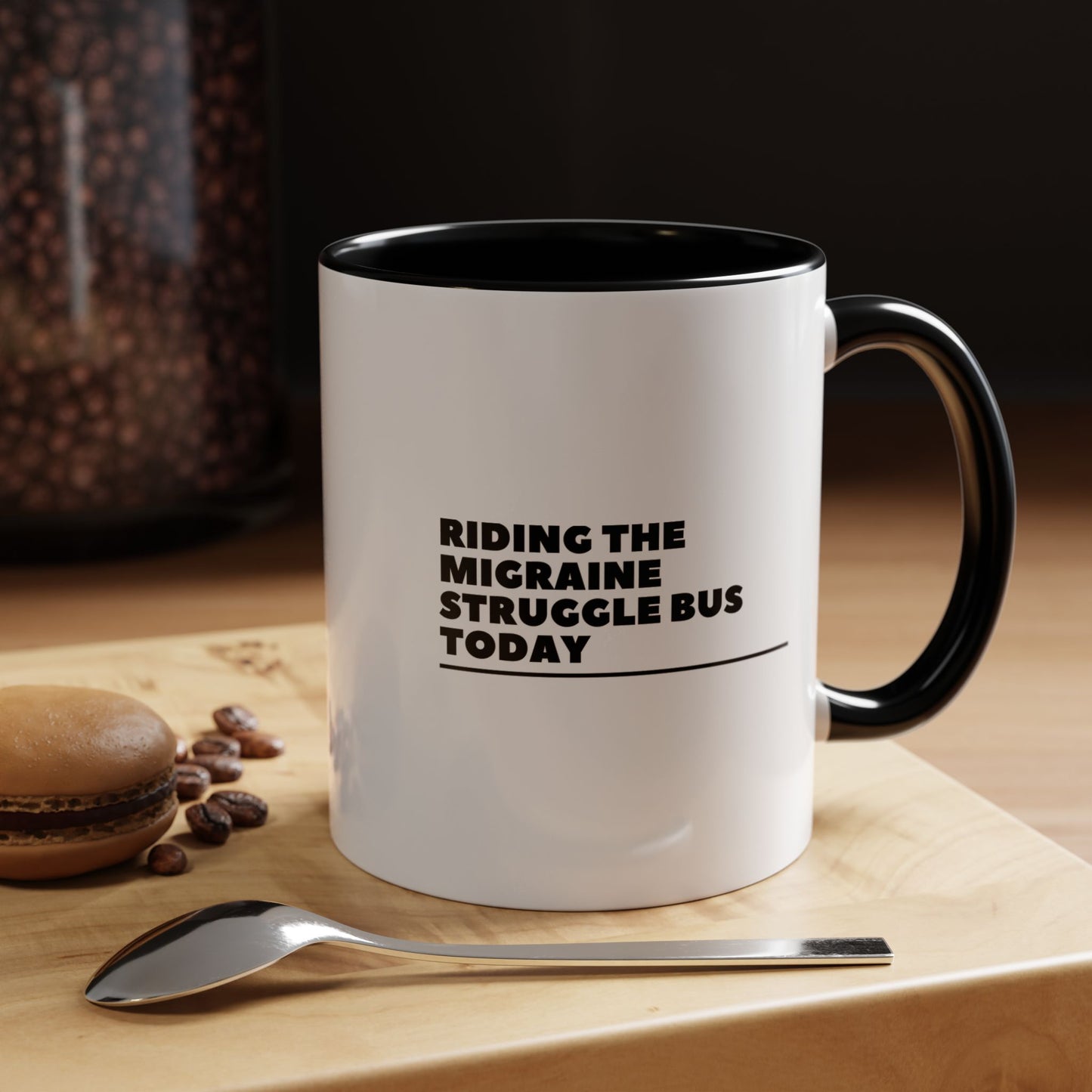 11oz/15oz Migraine Day Invisible Illness Warrior Riding The Migraine Struggle Bus Coffee Mug