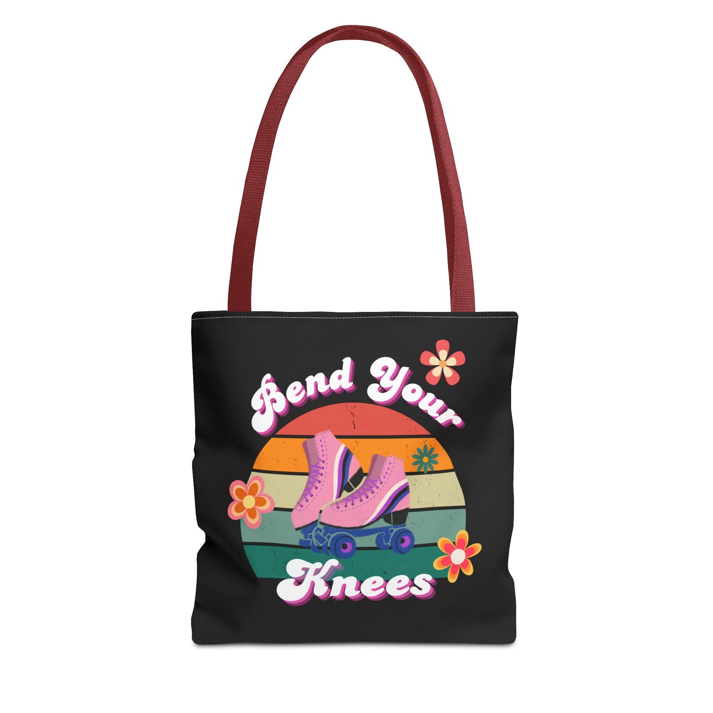 Unisex Retro Vibes Bend Your Knees Skate Day Tote Bag