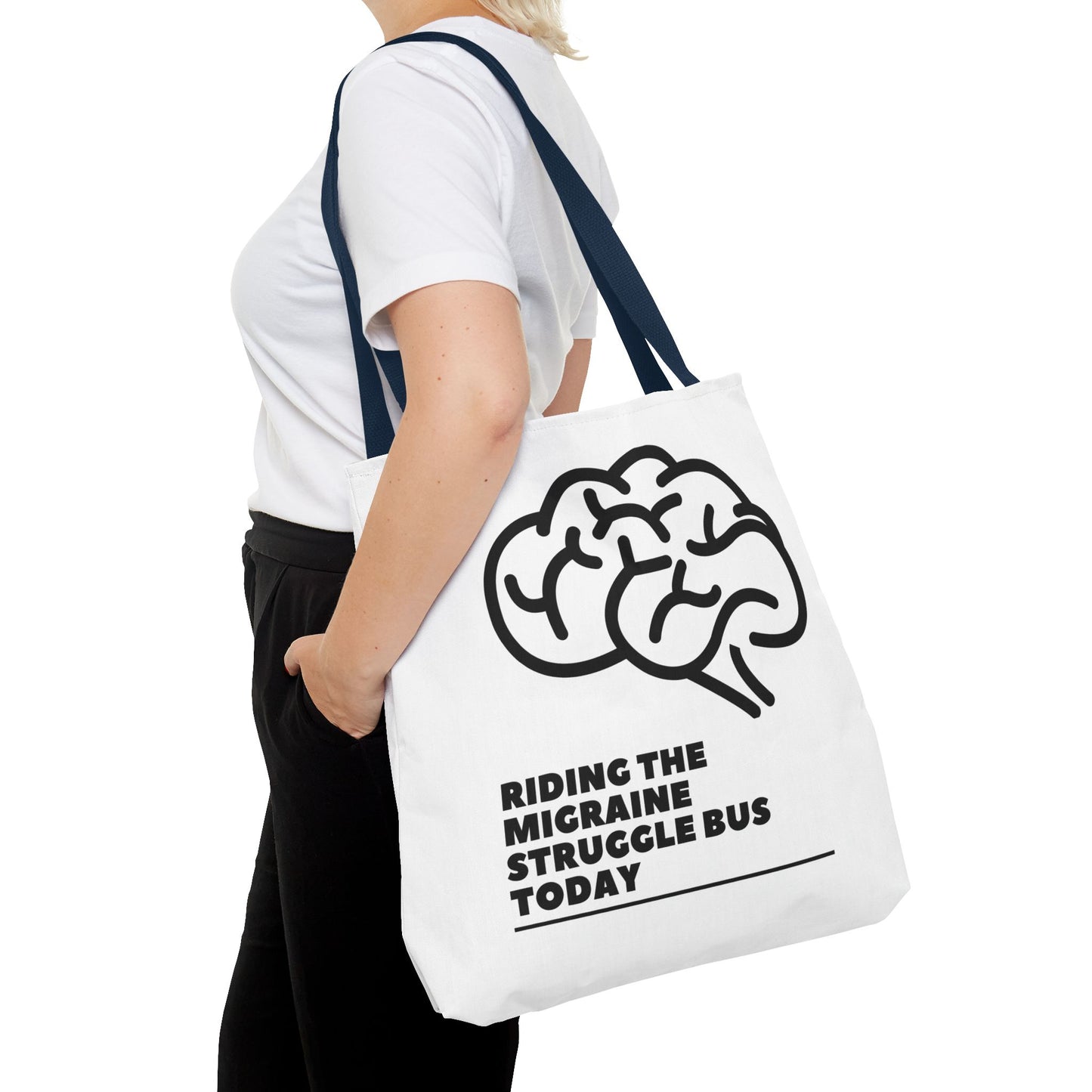 Unisex Migraine Day Invisible Illness Warrior Tote Bag