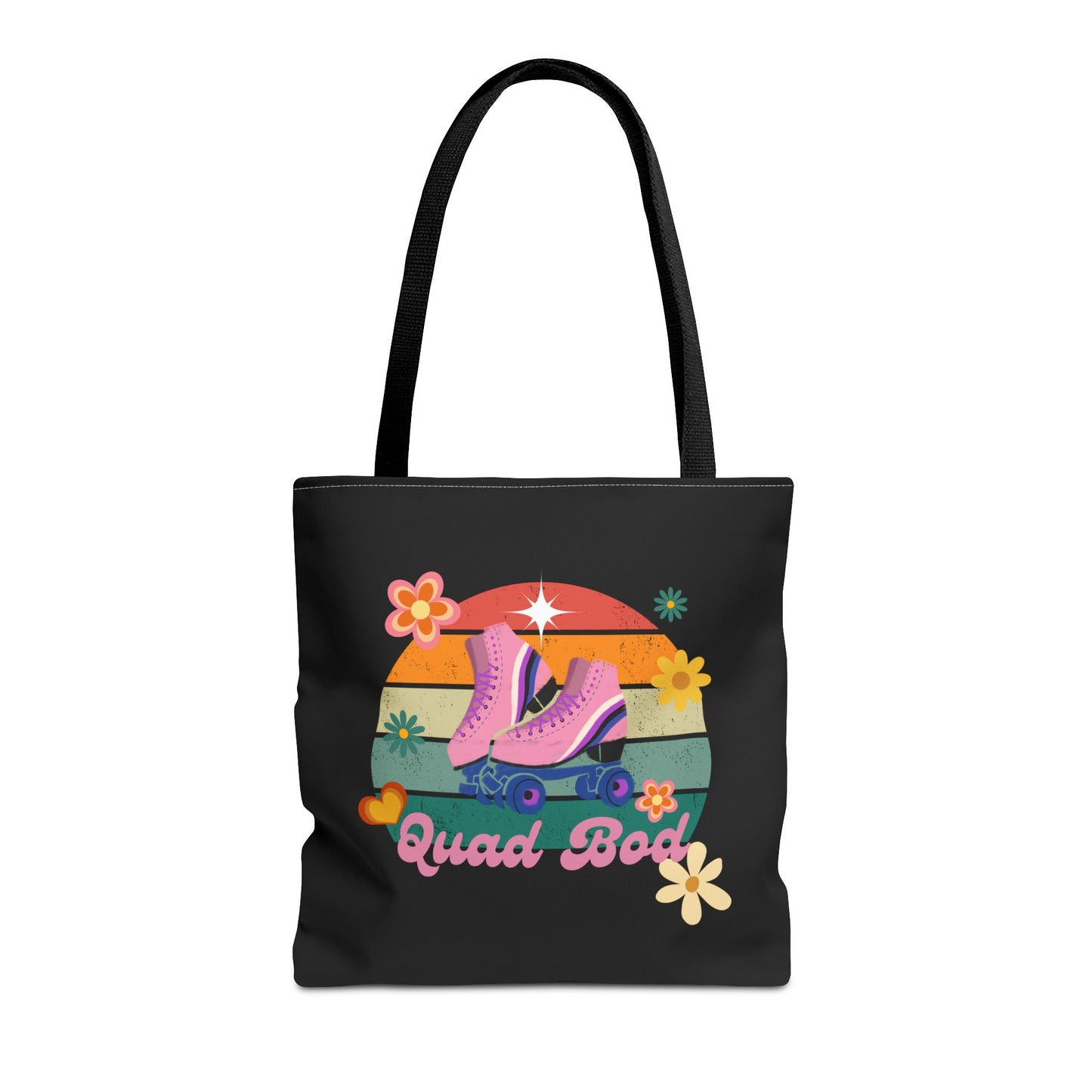 Unisex Retro Vibes Roller Skate Quad Bod Tote Bag