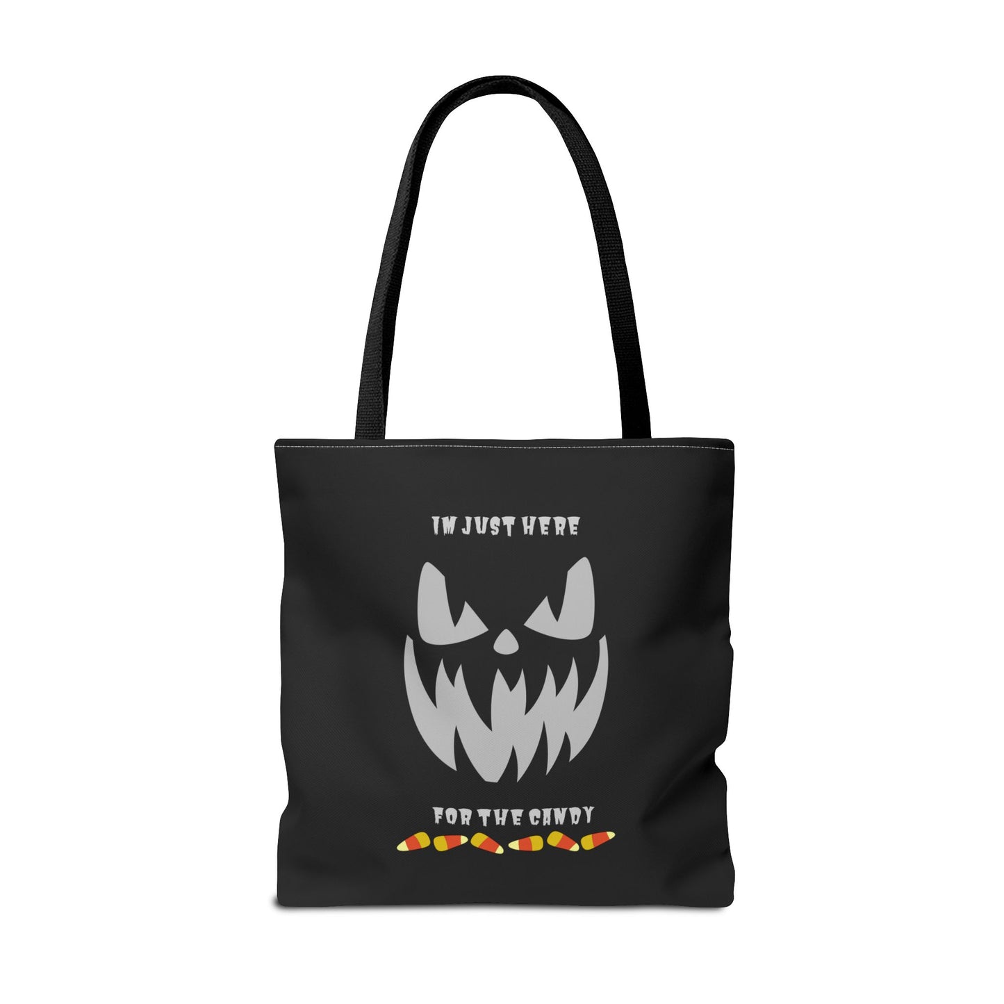 Halloween Candy Corn Scary Face Gift Spooky Season Trick or Treating Fall Candy Bag Reusable Lunch Bag