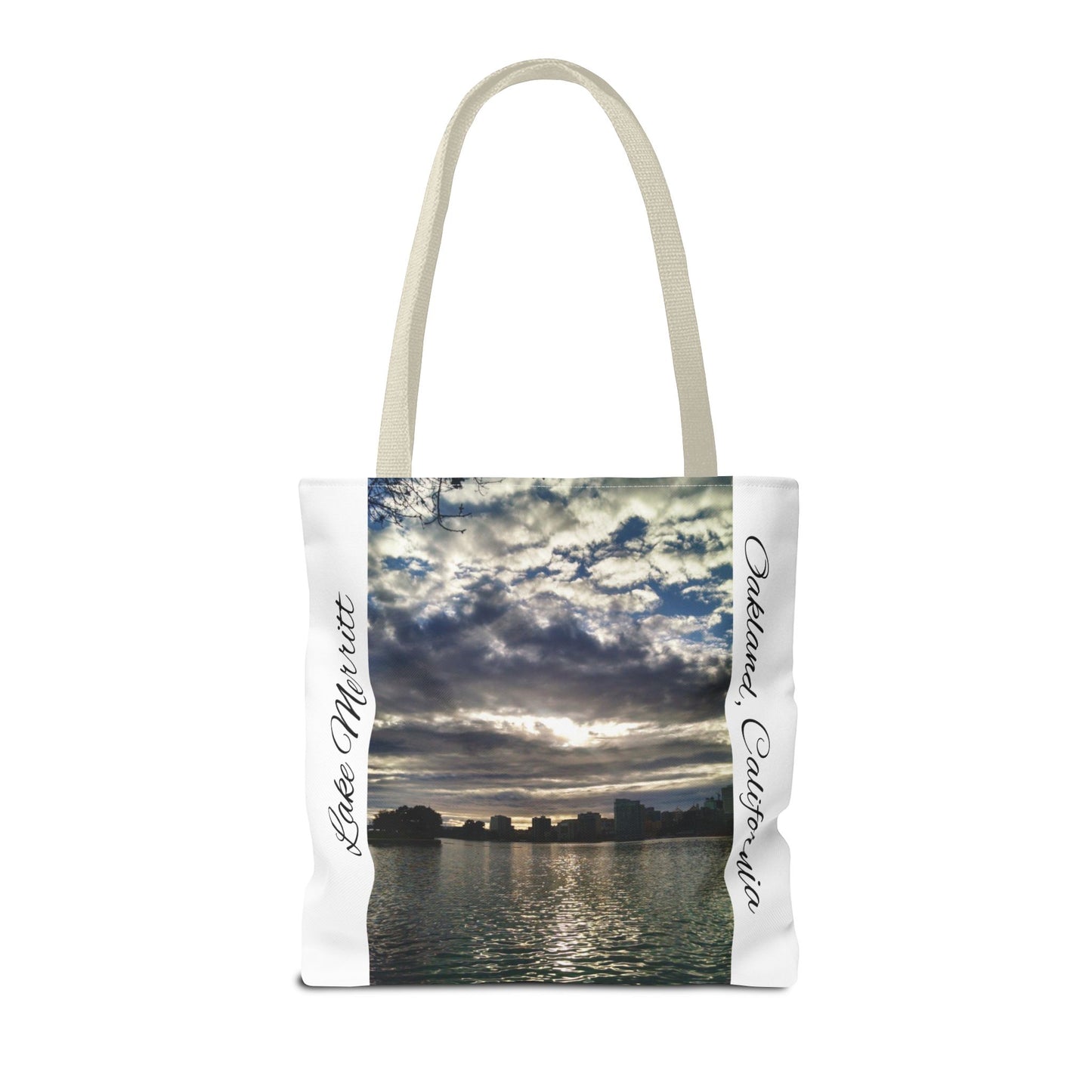 Unisex Travel Tote Lake Merritt Scenic View Oakland California Bay Area Keepsake Reusable Grocery Tote Yoga Bag Traveler Gift Scenic View