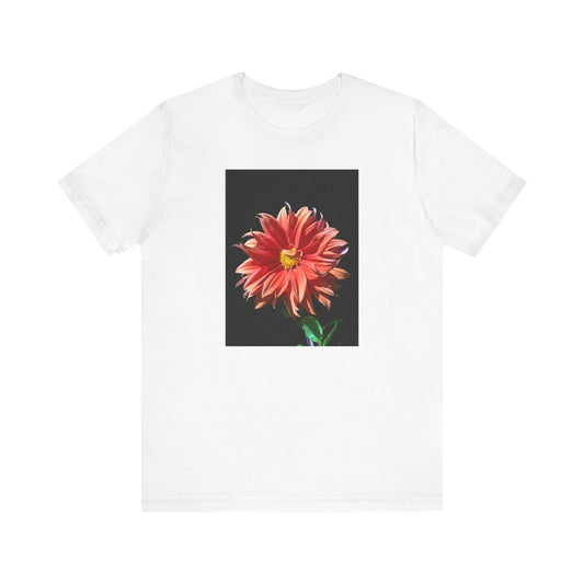 Unisex Jersey Short Sleeve Dahlia Flower T-Shirt
