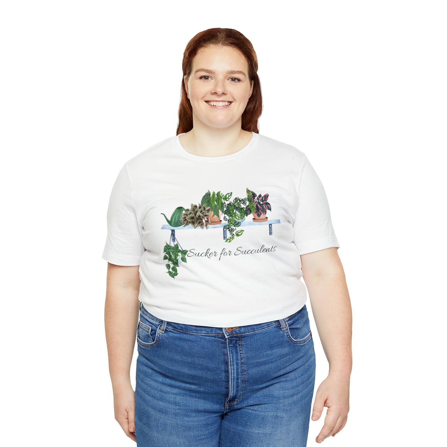 Unisex Gardening Themed T-Shirt Sucker for Succulents