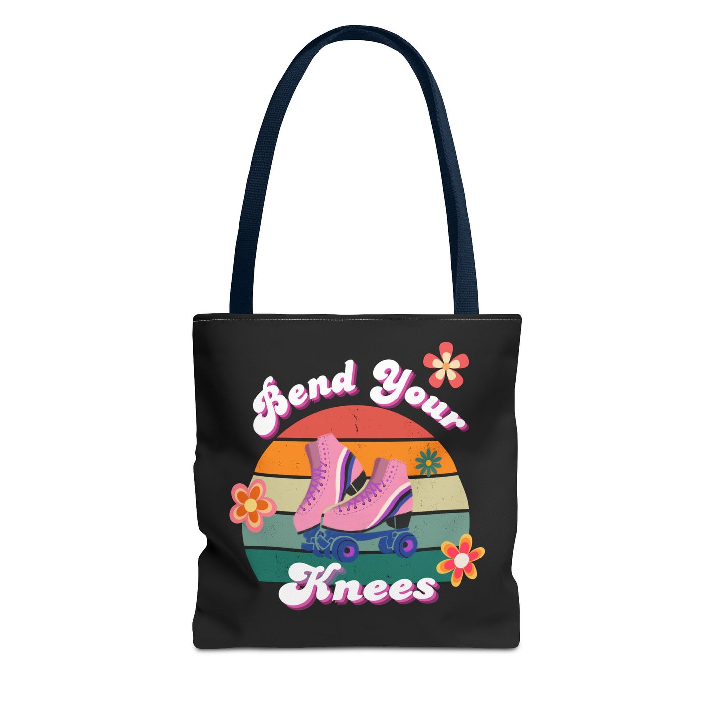 Unisex Retro Vibes Bend Your Knees Skate Day Tote Bag