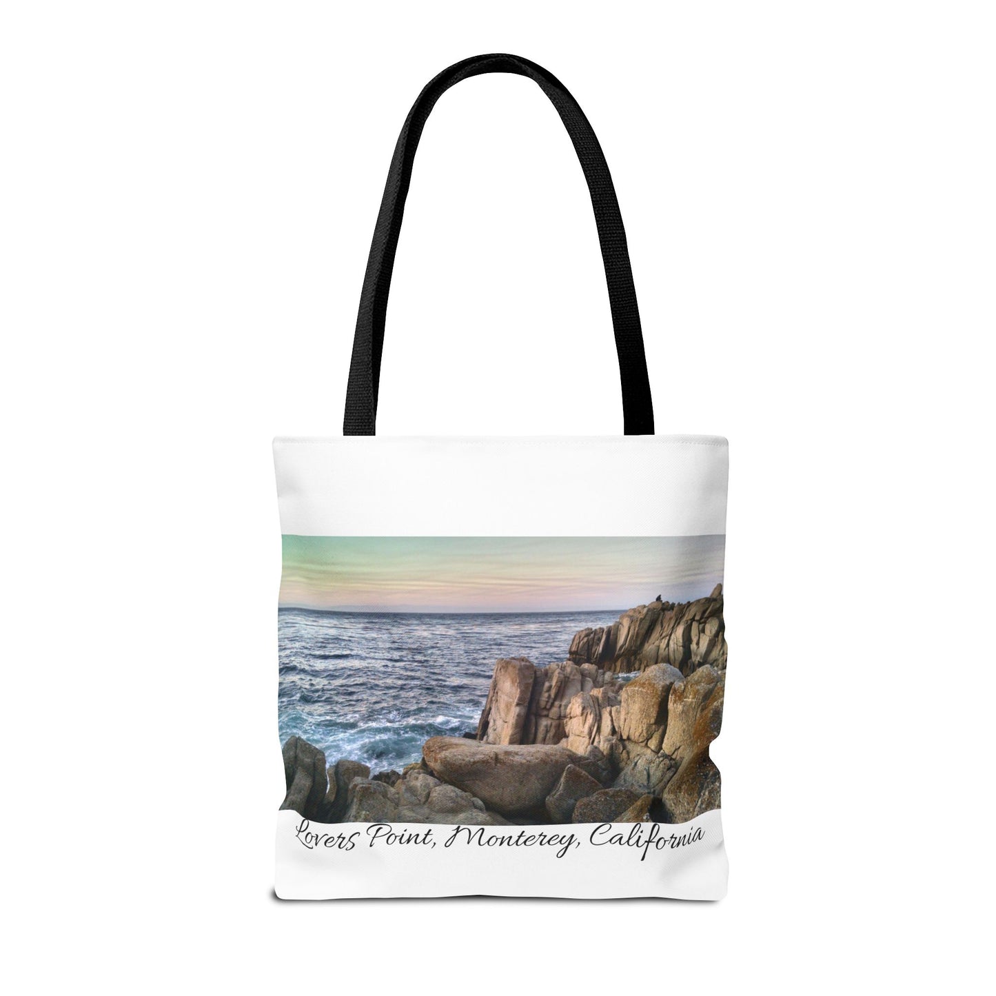 Unisex Travel Tote Bag Monterey California Scenic View Lovers Point Bay Area Keepsake Tote Bag Ocean View Nature Inspired Travel Gift Idea