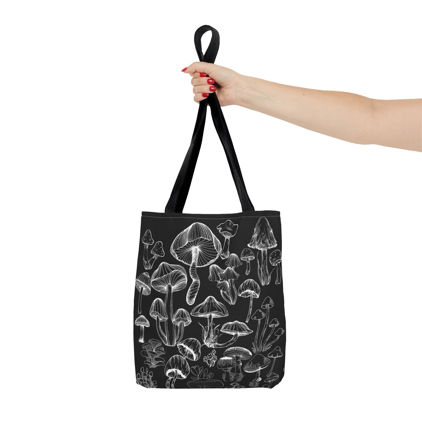 Unisex Mushroom Lover Fungi Print Toadstool Mycology Tote Bag