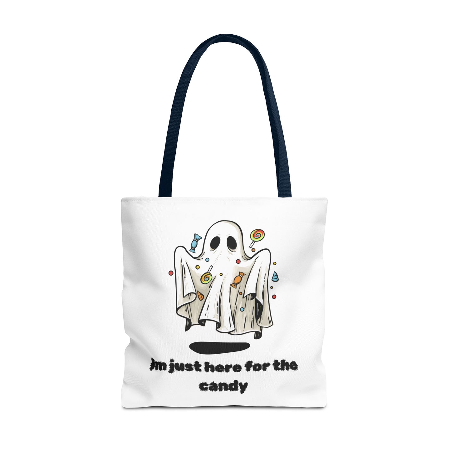 Cute Ghost Halloween Lover Spooky Season Trick or Treating Candy Bag Fall Themed Reusable Lunch Bag