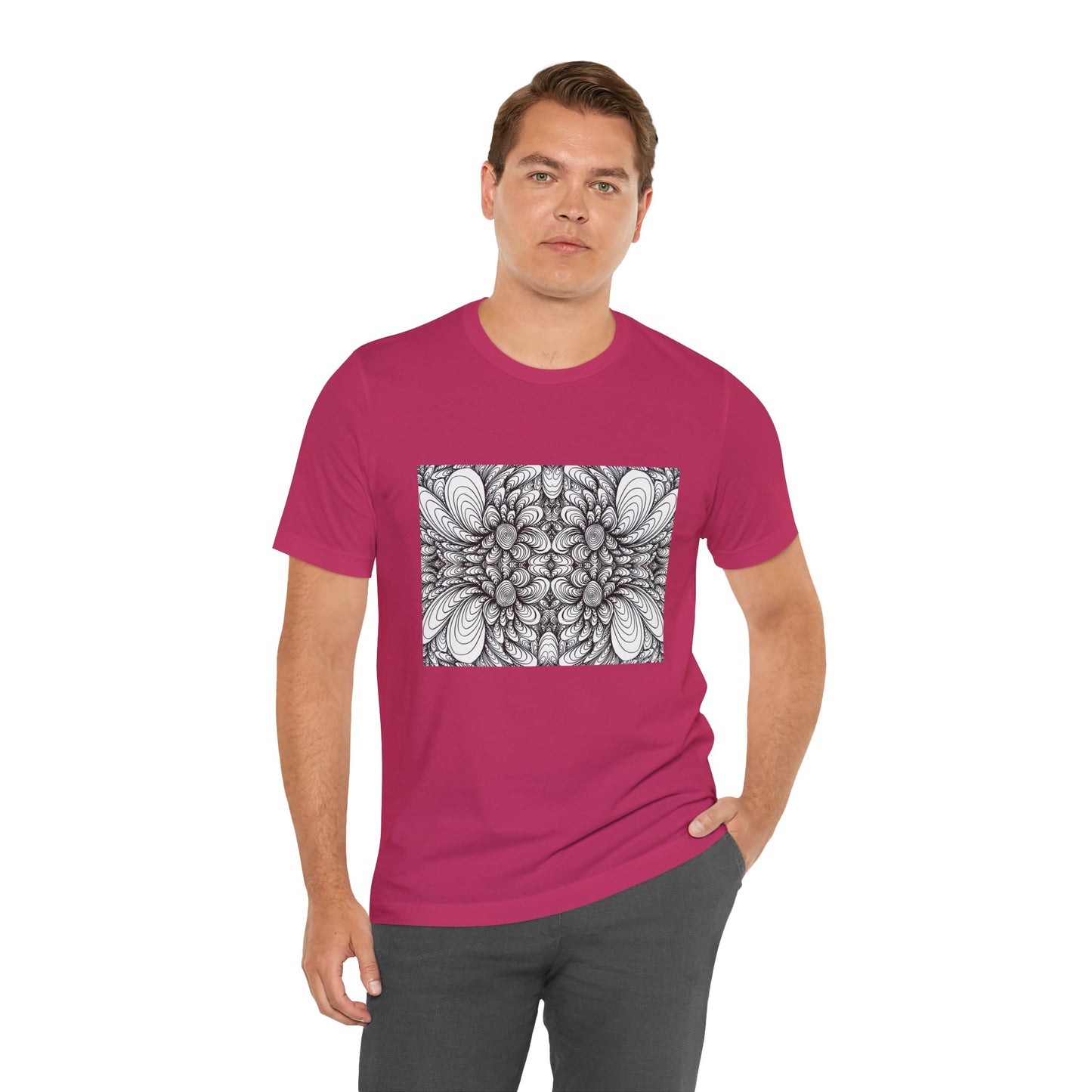 Unisex Original Line Art T-Shirt -Blooms