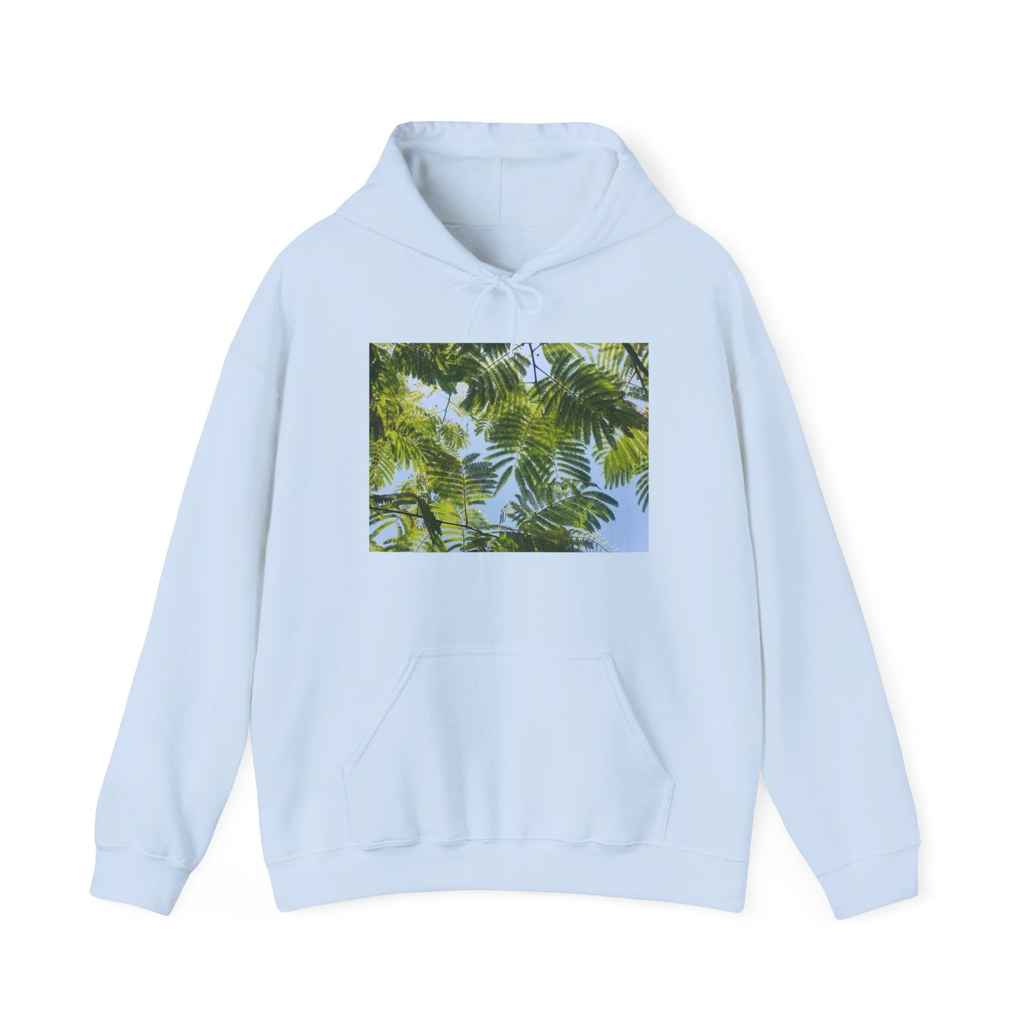 Unisex Heavy Blend™ Original Print Silk Canopy Crewneck Hooded Sweatshirt