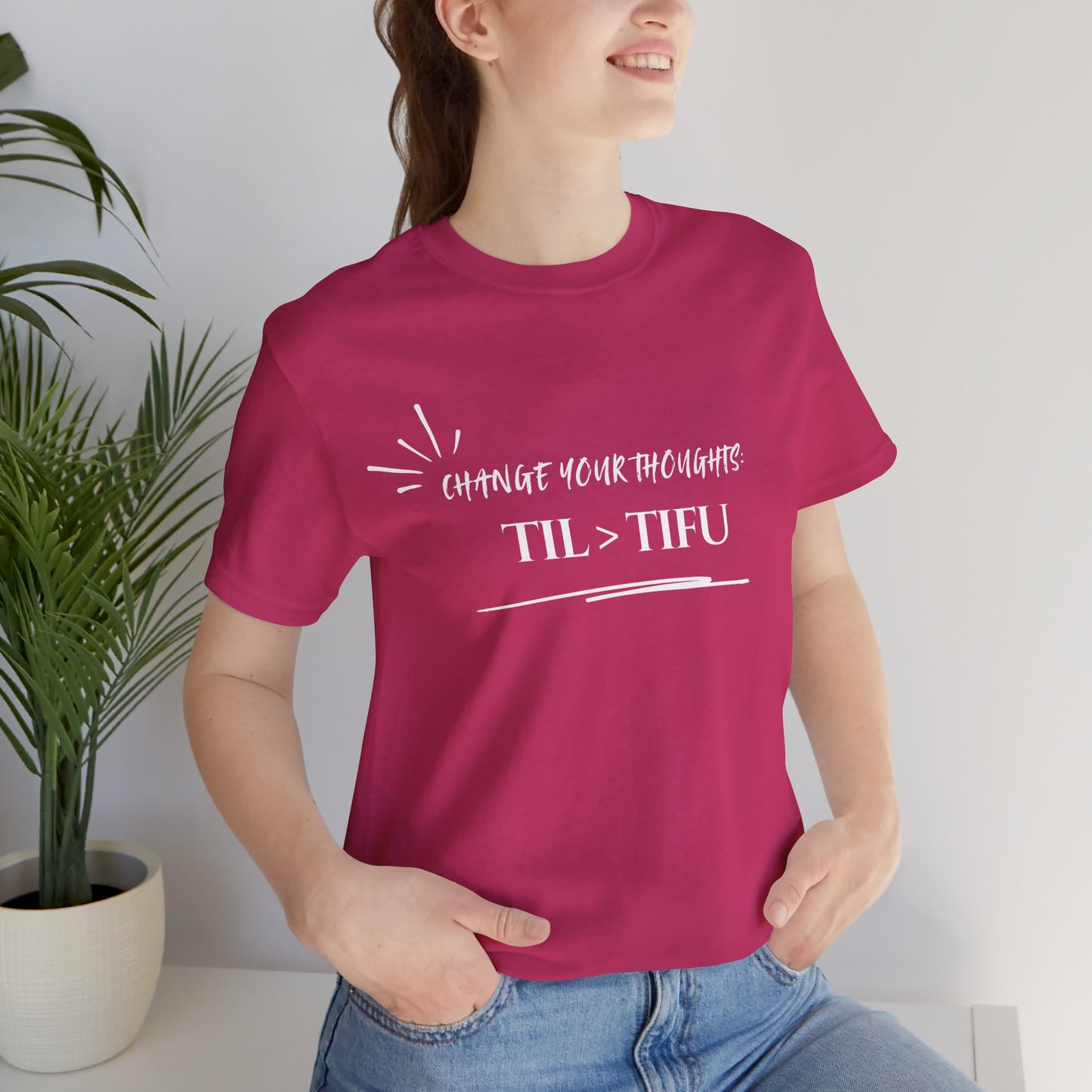 Unisex Self Love Positive Self Talk and Thoughts Mental Health Awareness and Positivity T-Shirt TIL>TIFU