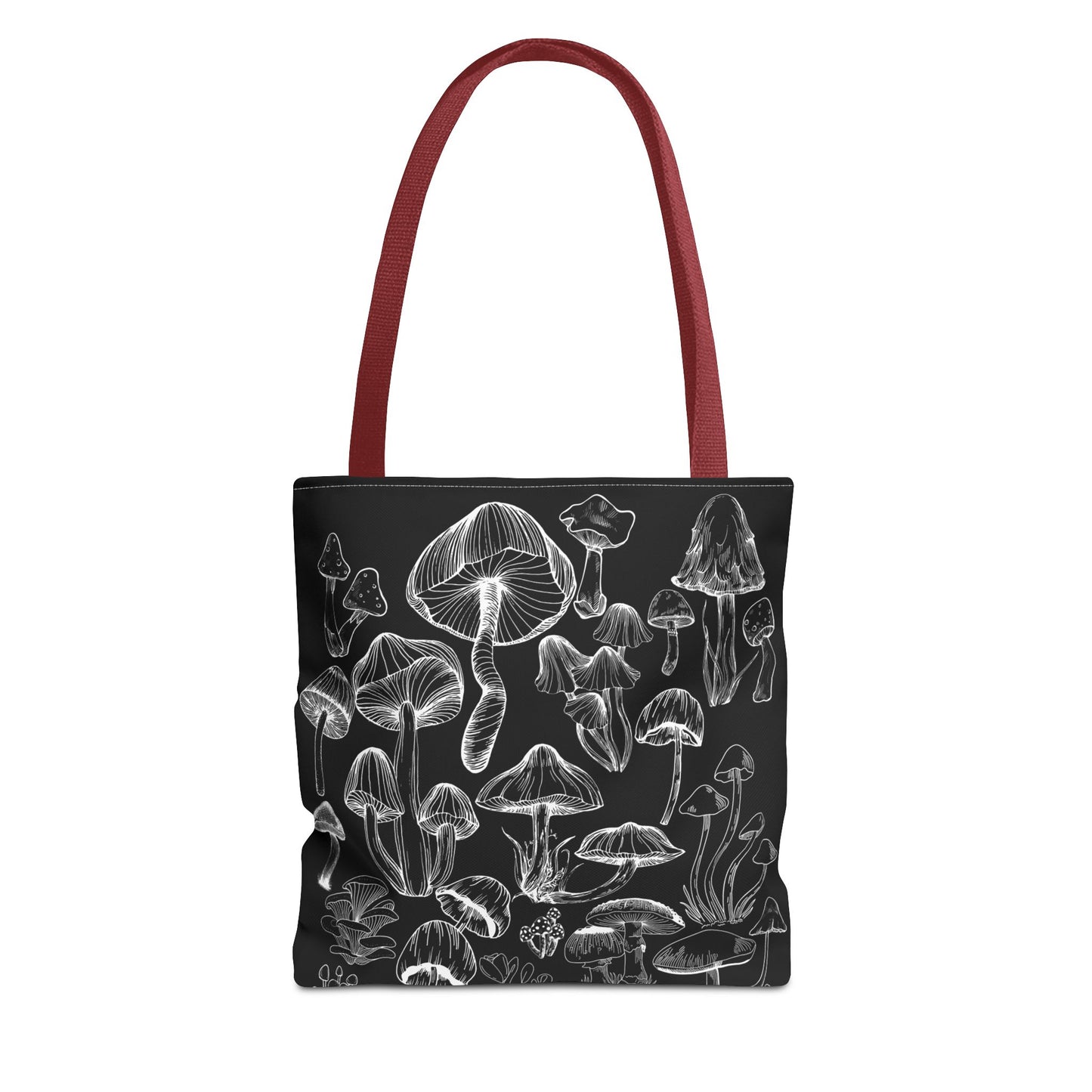 Unisex Mushroom Lover Fungi Print Toadstool Mycology Tote Bag