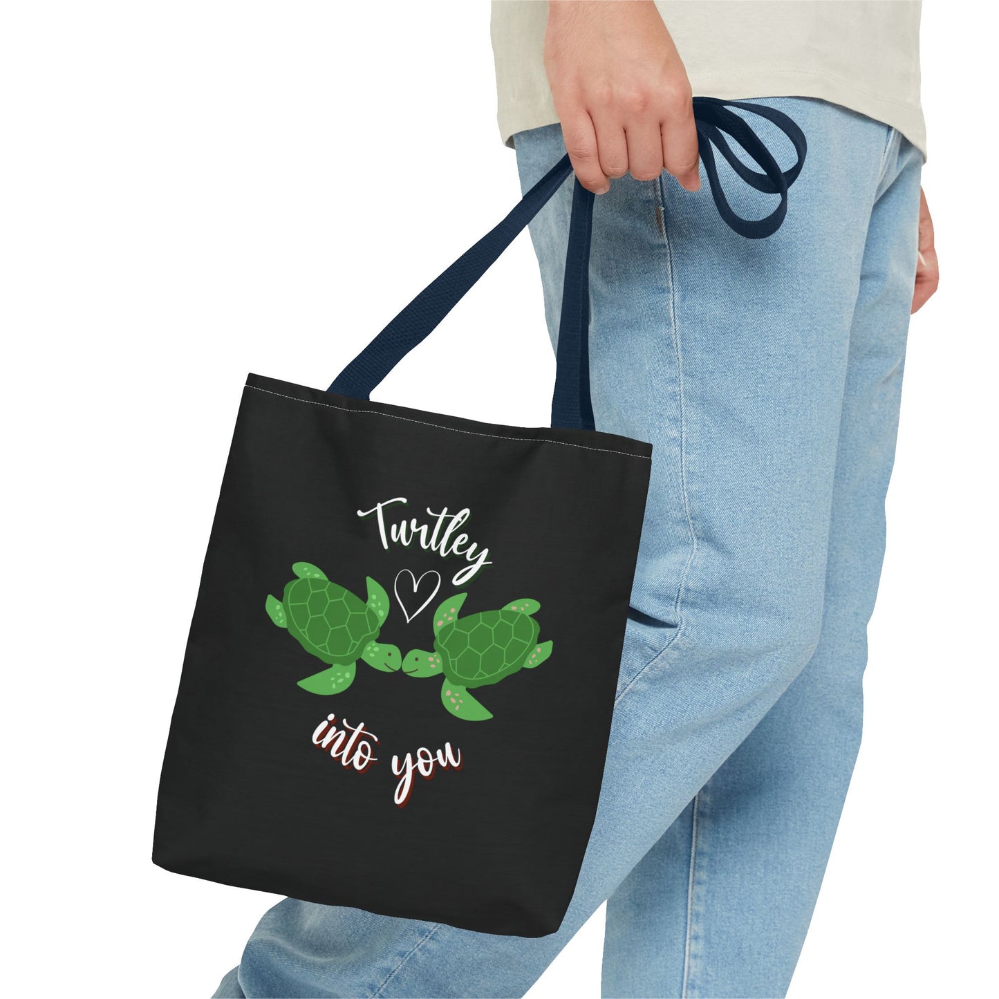 Unisex Cute Turtle Lover Turtley Into You Tote Bag