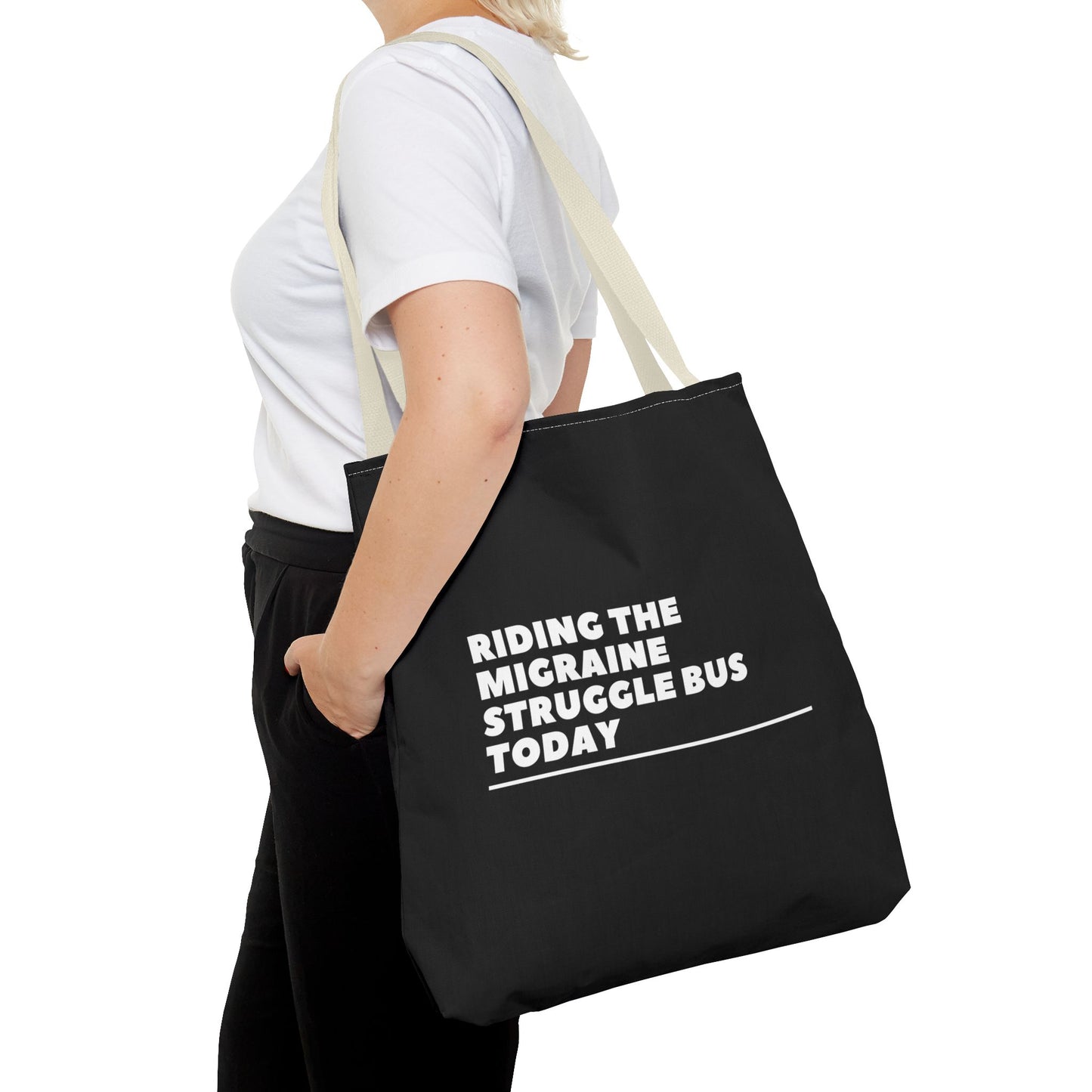 Unisex Migraine Day Invisible Illness Warrior Tote Bag