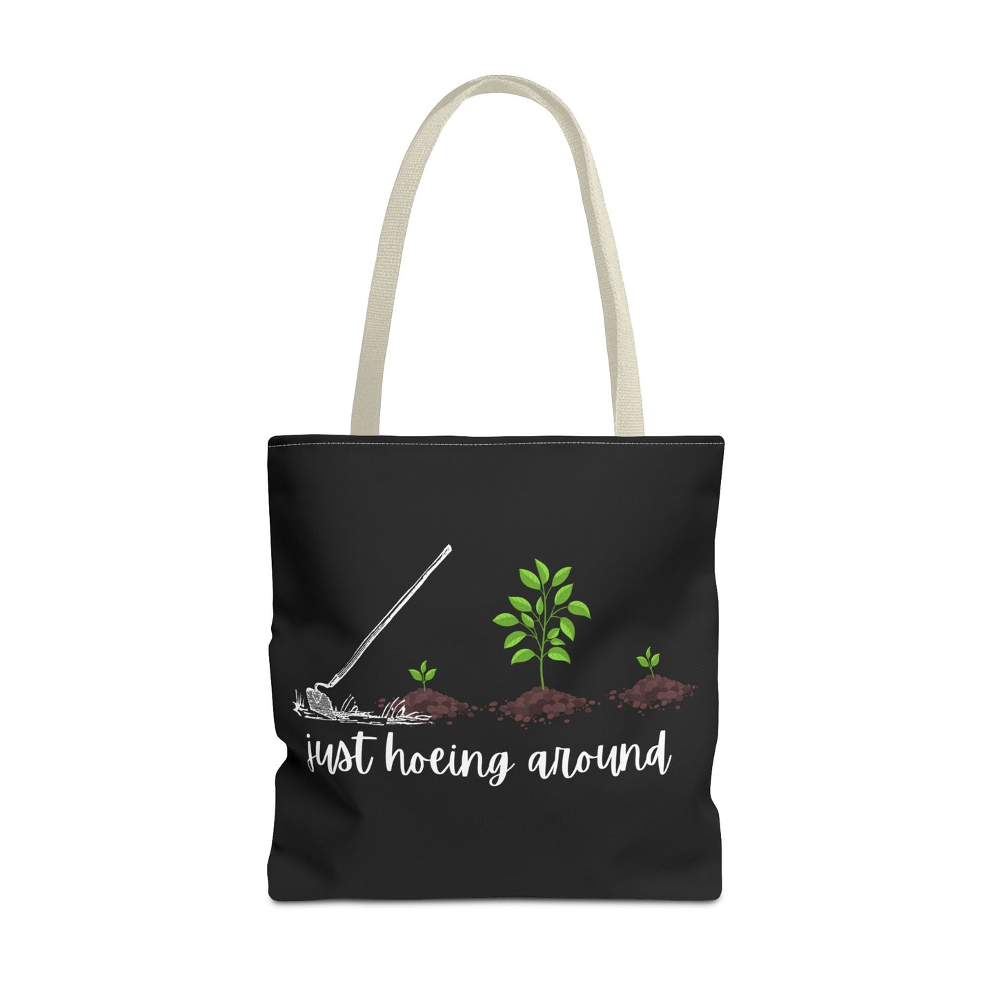 Unisex Just Hoeing Around Gardening Themed All Over Print Tote Bag