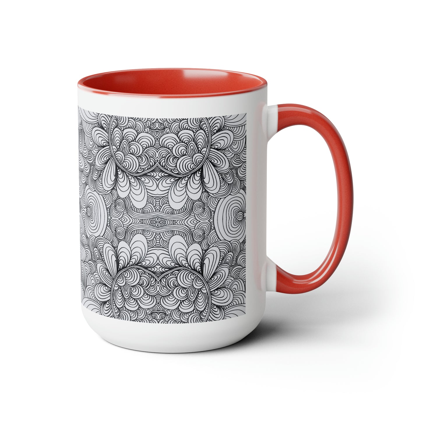 15oz Original Art Mug - Apricots Noir Mirage