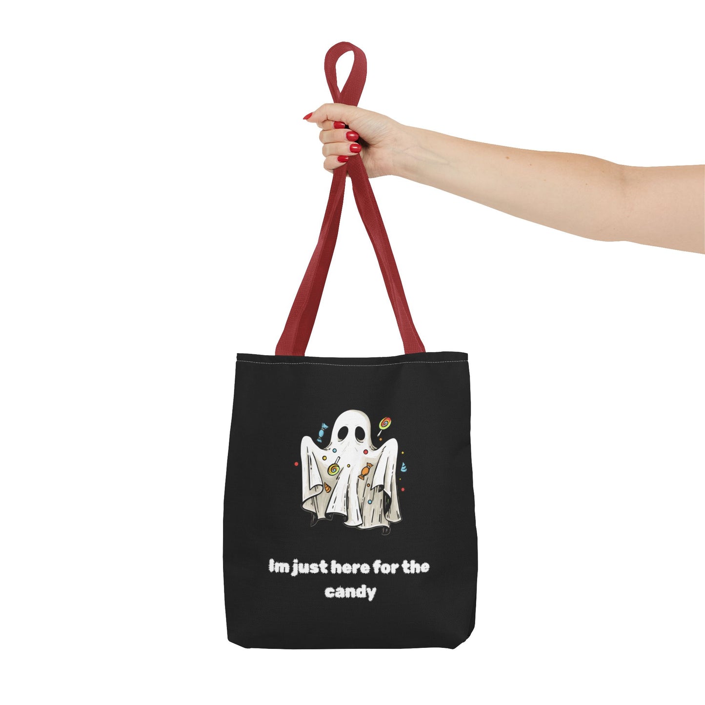 Cute Ghost Halloween Lover Spooky Season Trick or Treating Candy Bag Fall Themed Reusable Lunch Tote