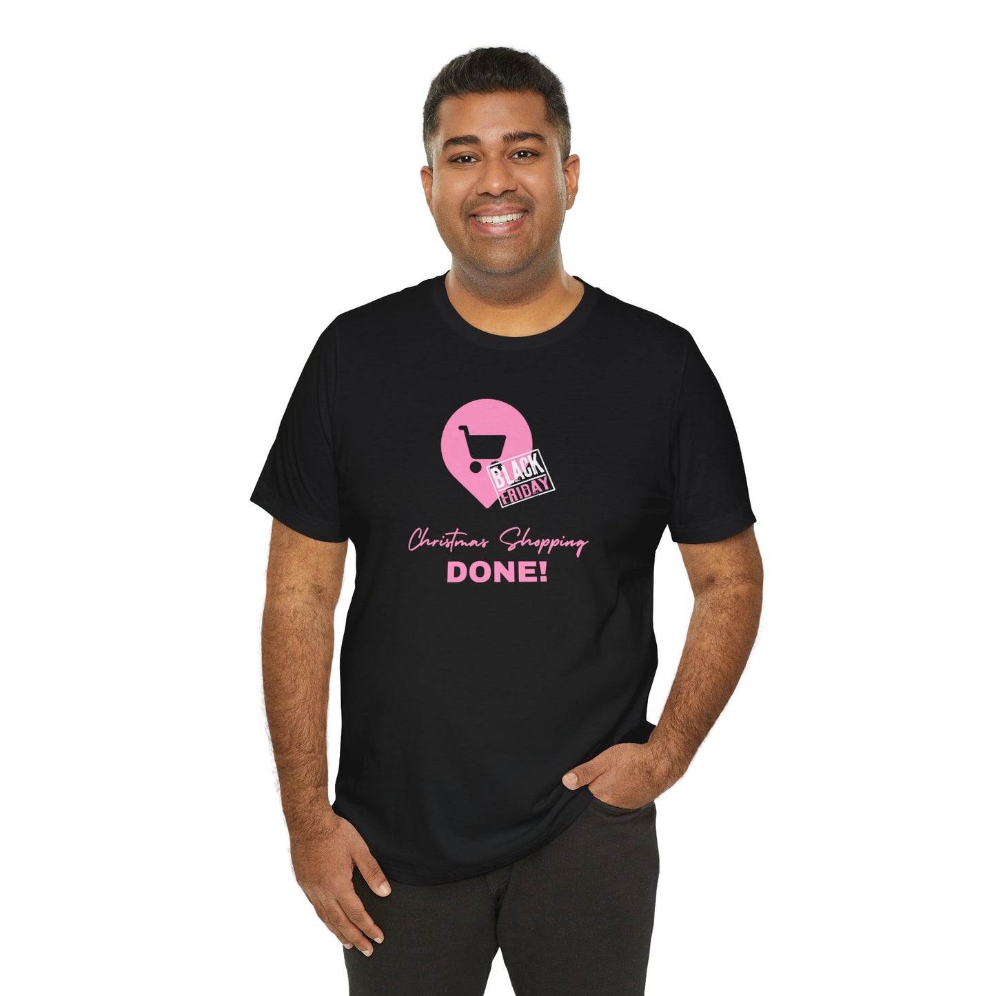 Unisex Jersey Short Sleeve Black Friday Christmas Shopping T-Shirt