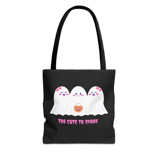 Cute Ghost Halloween Tote Bag Gift for Halloween Spooky Season Trick or Treating Bag Halloween Tote Fall Tote Bag Cute Tote Gift Idea