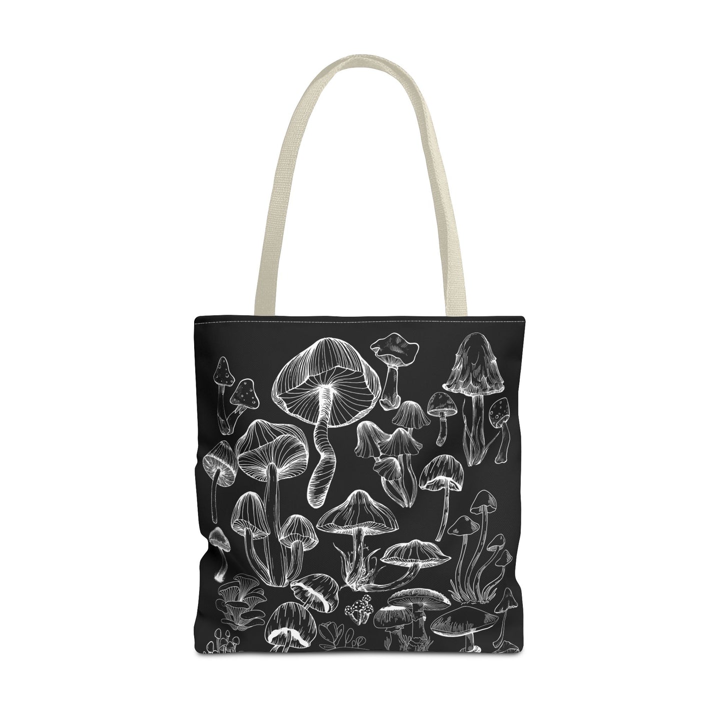 Unisex Mushroom Lover Fungi Print Toadstool Mycology Tote Bag