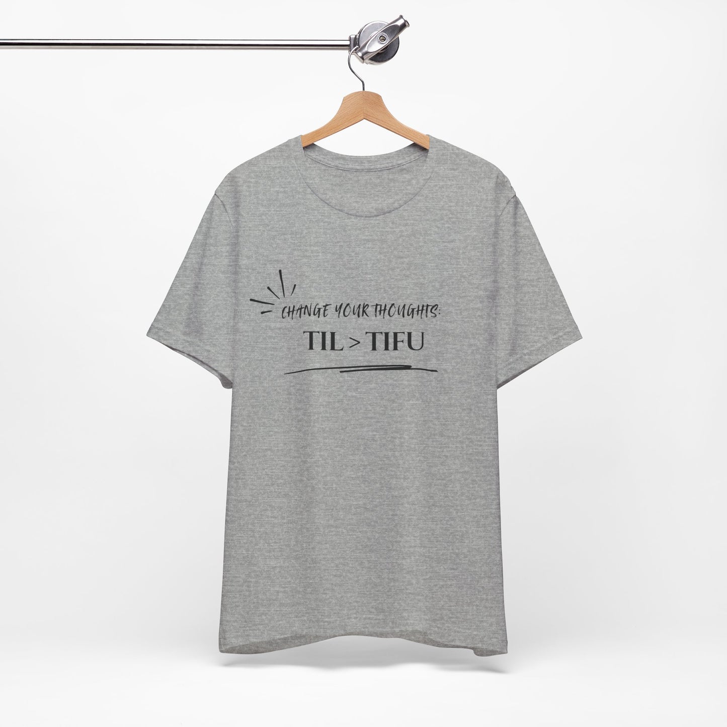Unisex Self Love Positive Self Talk and Thoughts Mental Health Awareness and Positivity T-Shirt TIL>TIFU