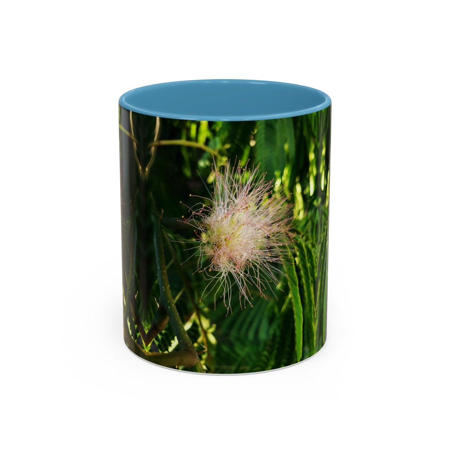 11oz /15oz Garden Themed Silk Blossom Plant Foliage Two Tone Coffee Mug