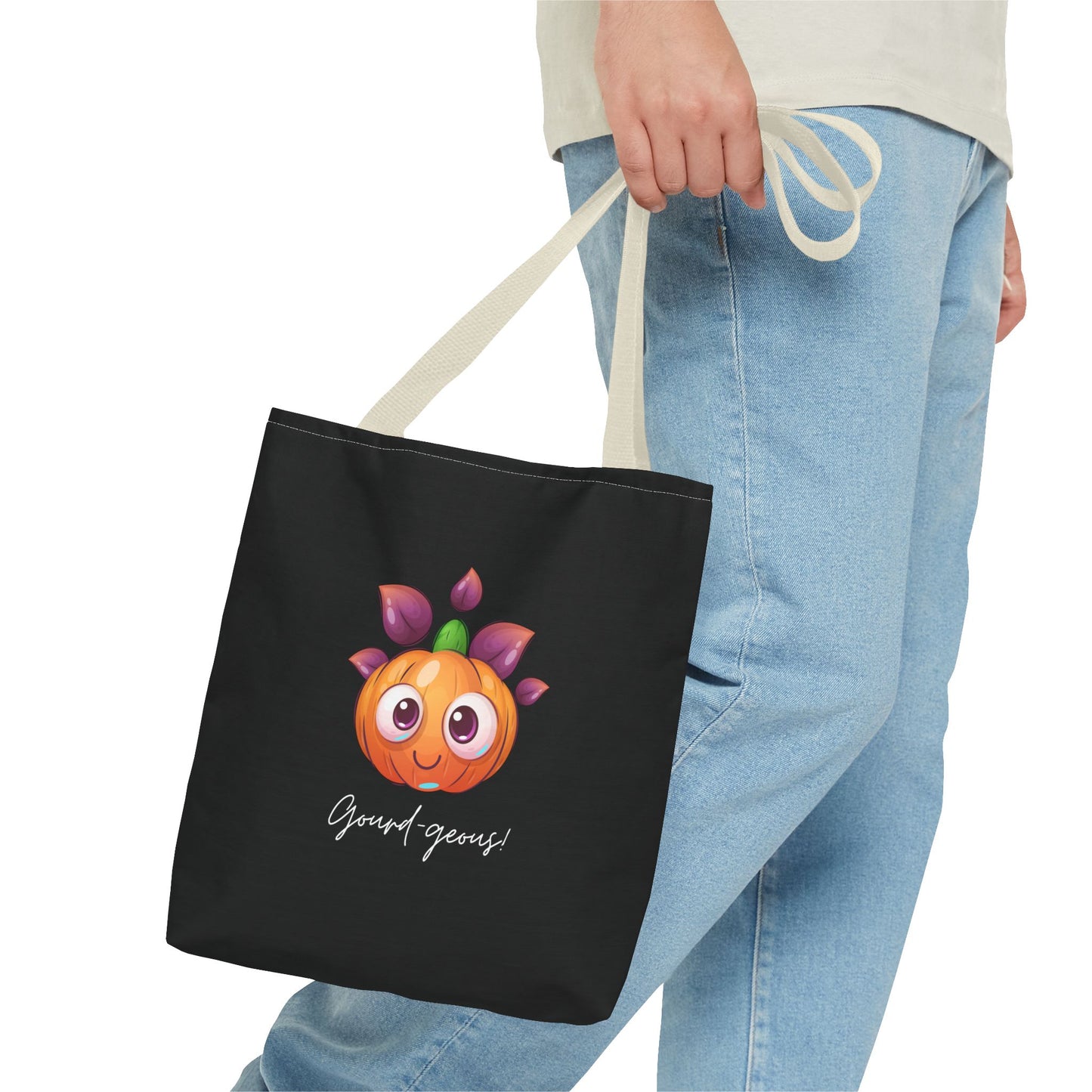 Cute Halloween Pumpkin Tote Spooky Season Tote Trick or Treating Candy Fall Themed Reusable Lunch Tote