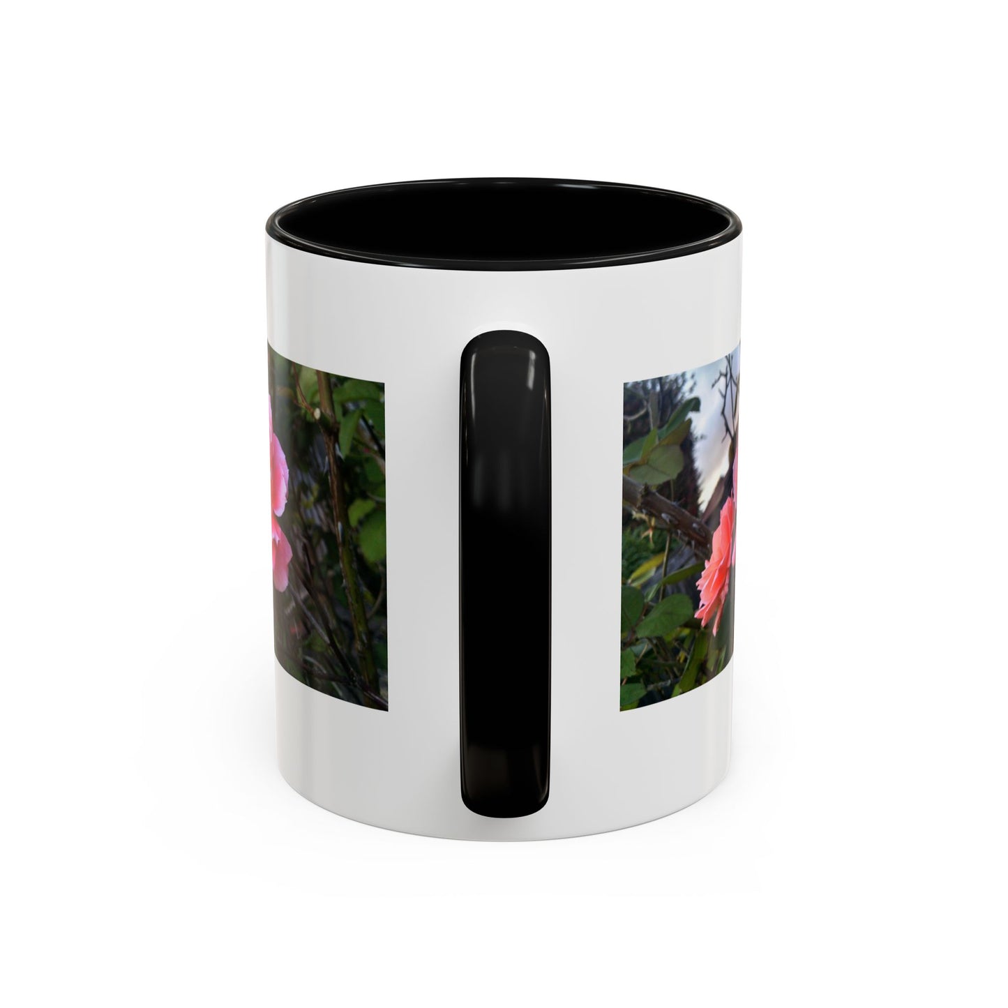 11oz/15oz Garden Themed Double Delight Rose Coffee Mug