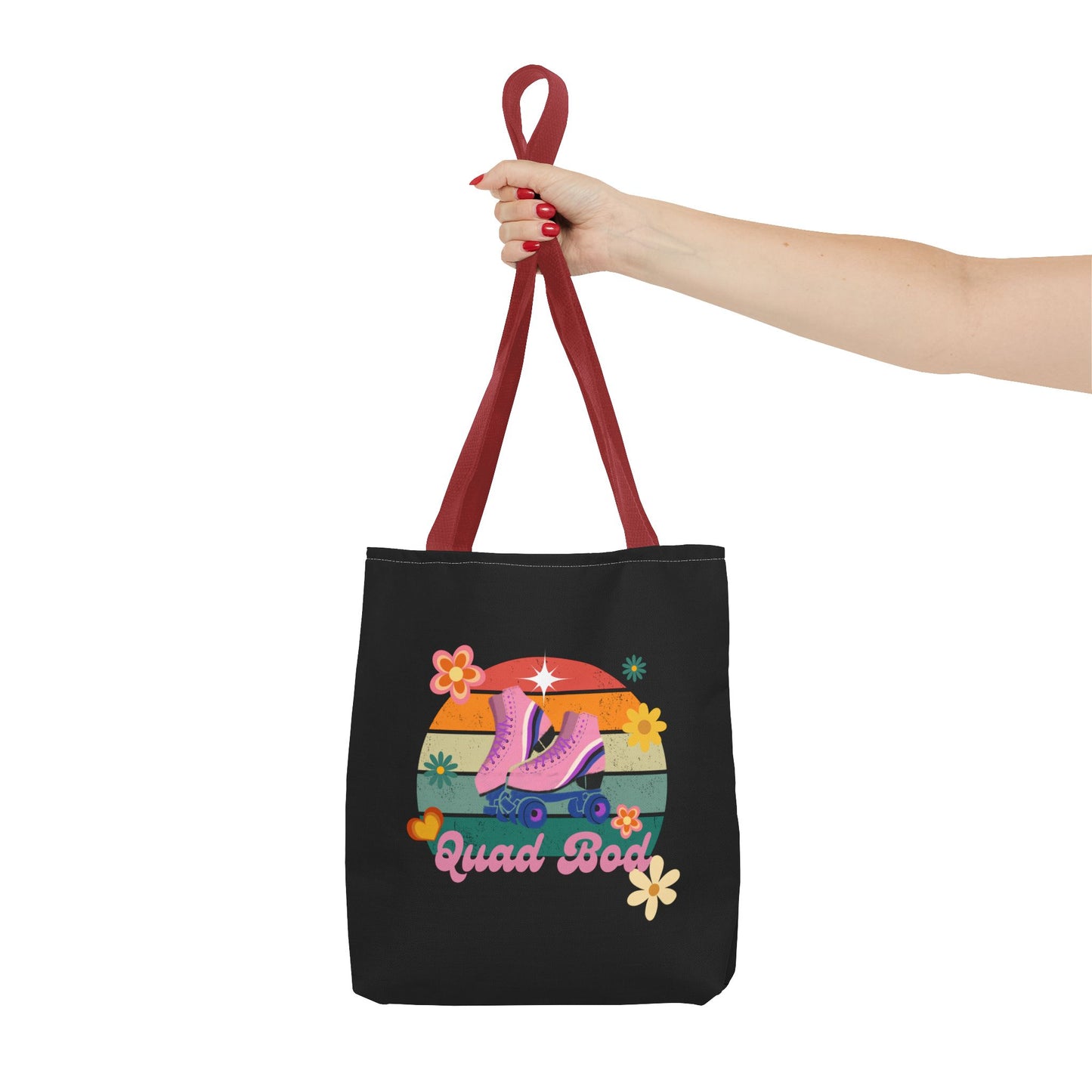 Unisex Retro Vibes Roller Skate Quad Bod Tote Bag