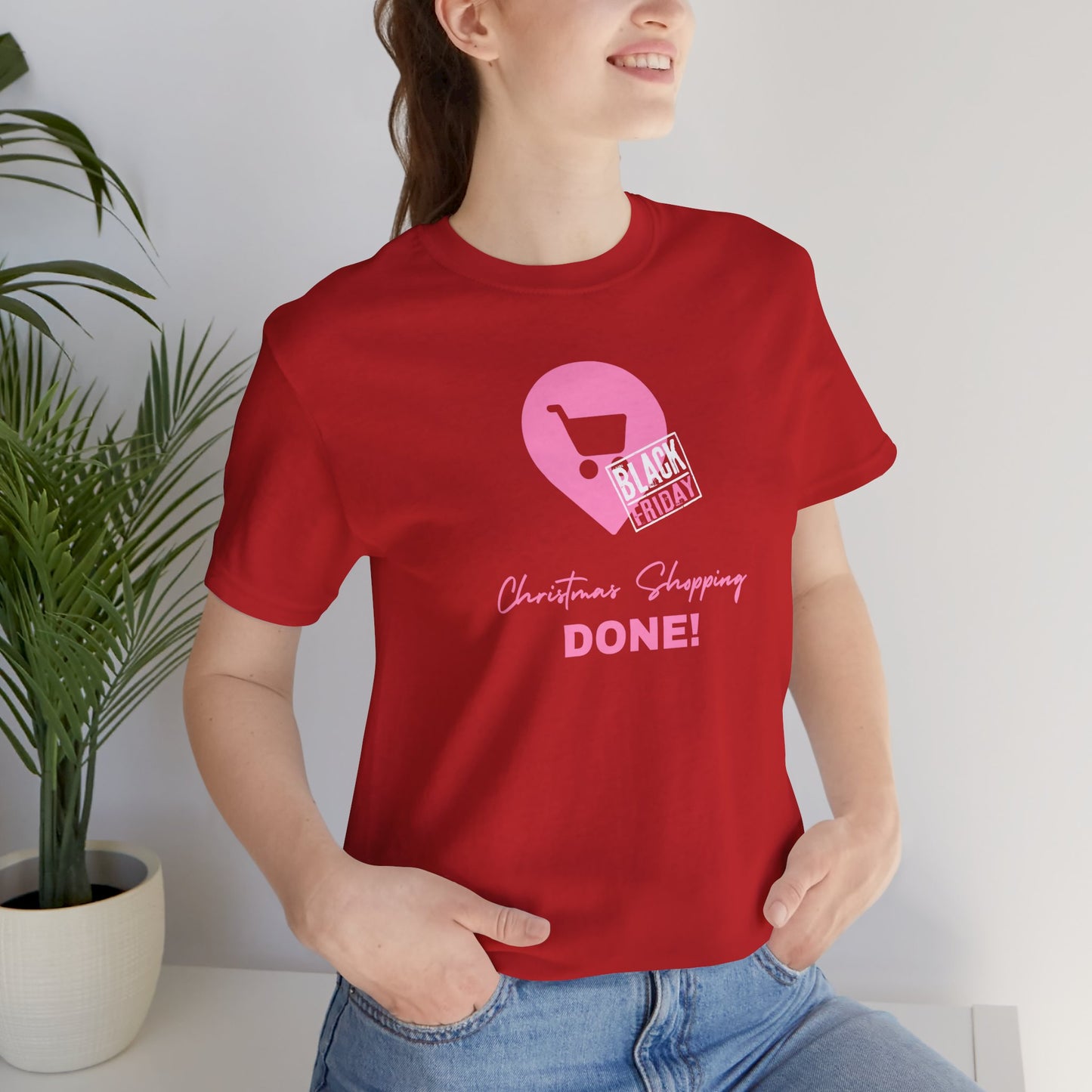 Unisex Jersey Short Sleeve Black Friday Christmas Shopping T-Shirt